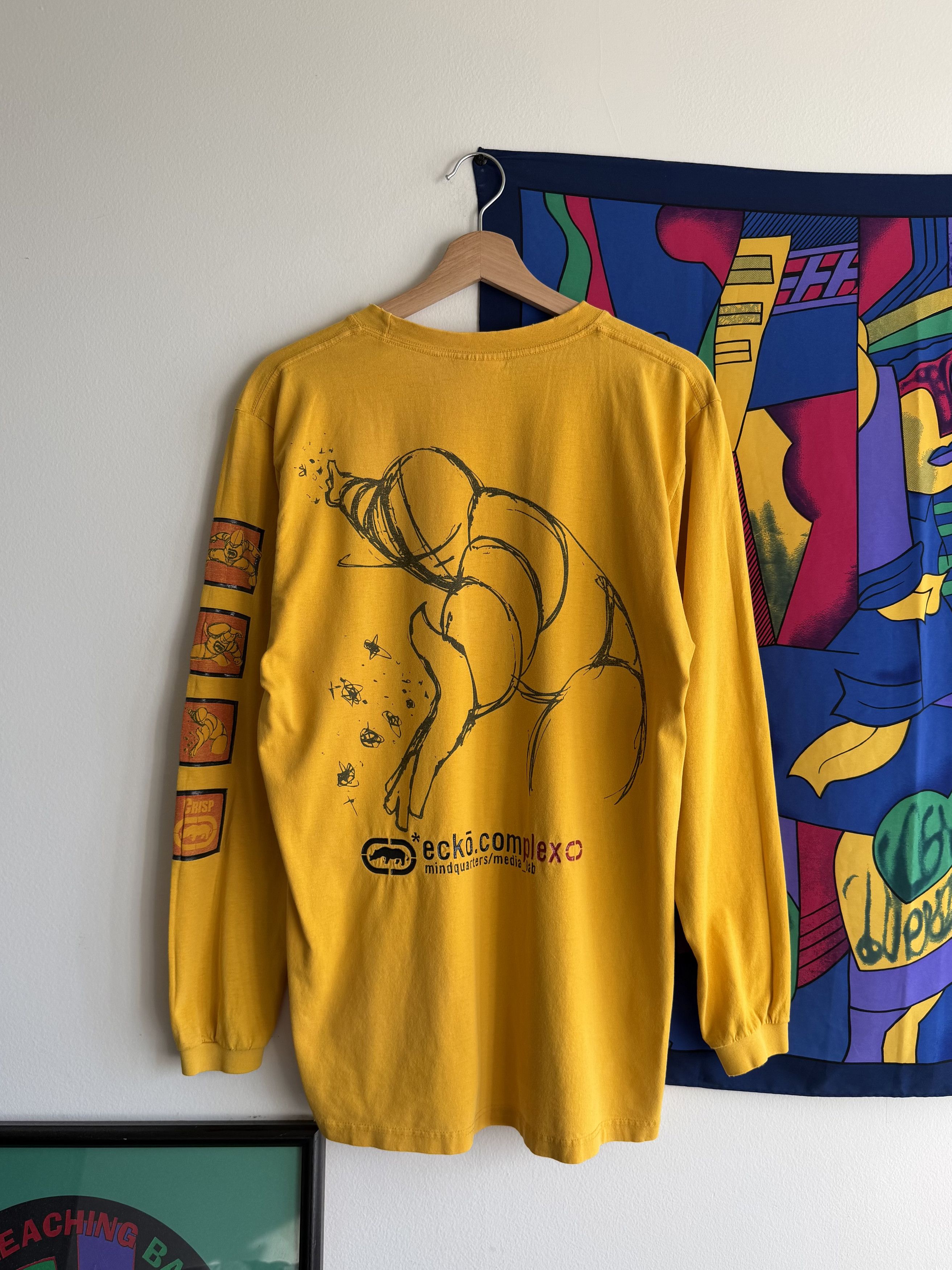 Vintage Y2K Ecko Magic Dustman Long Sleeve Tee Size M/L