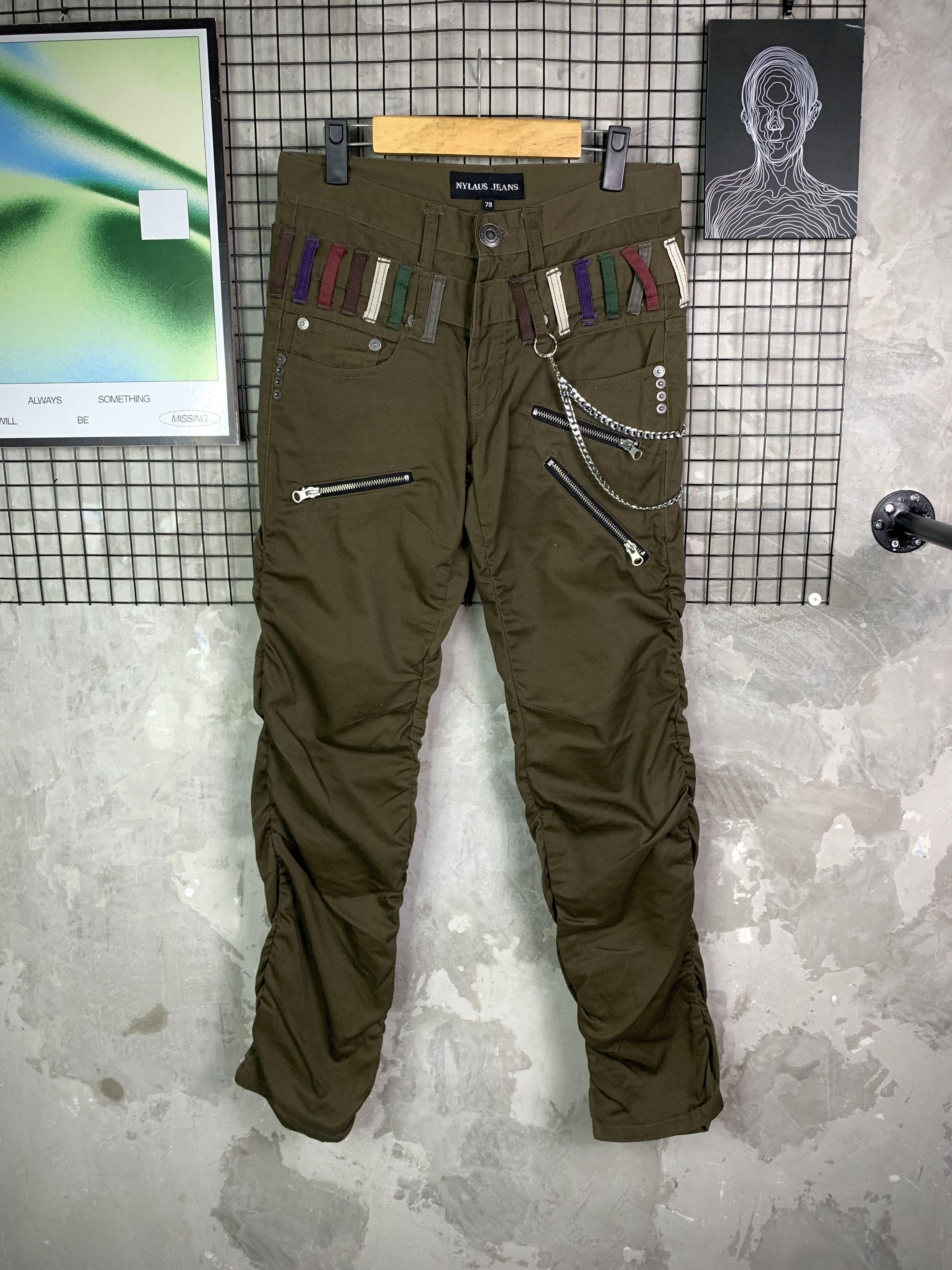 Japanese Brand Nylaus Jeans Mummy Utility Pants Size US 31 - 1 Thumbnail