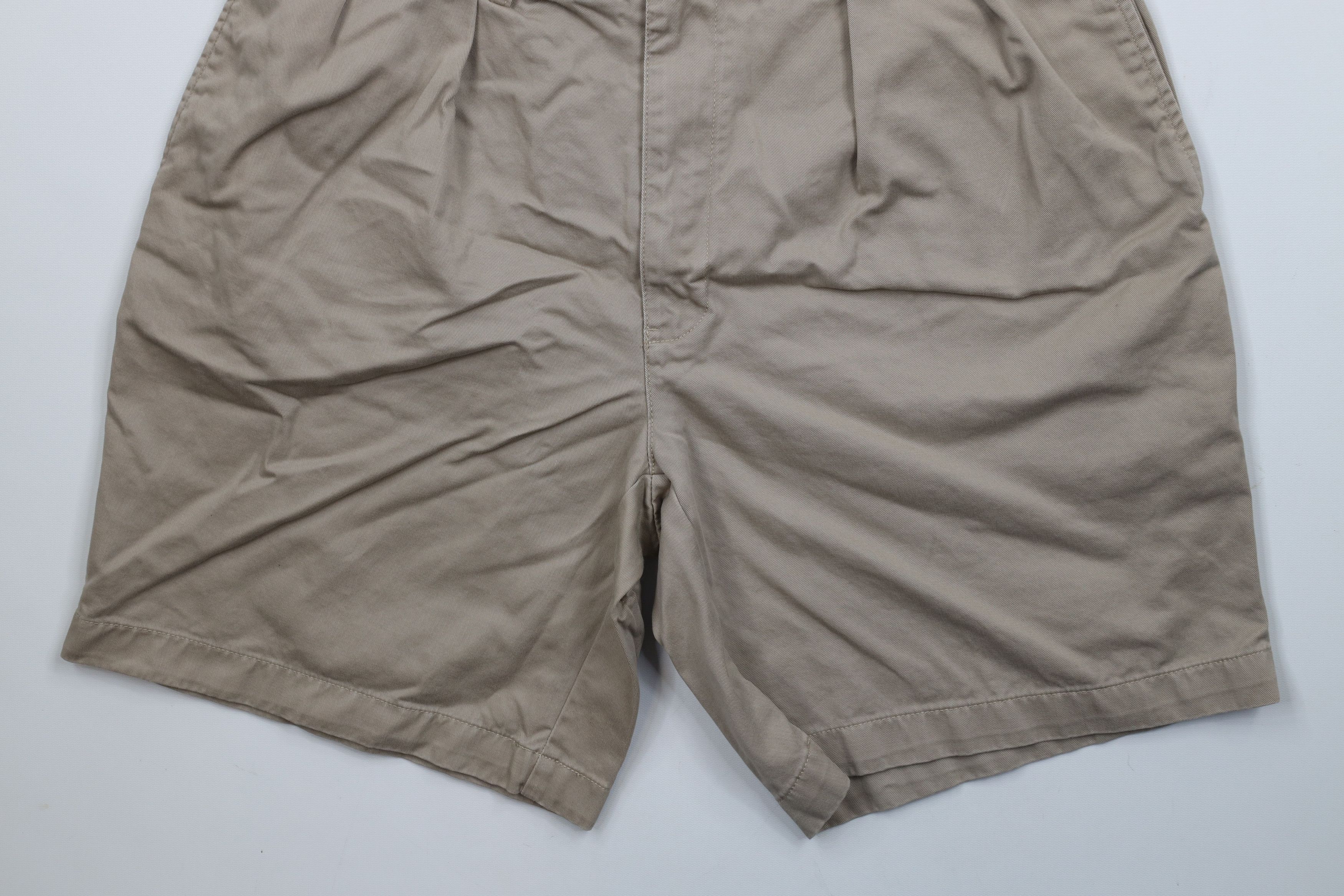 Ralph Lauren × Vintage Vintage 90s Ralph Lauren Above Knee Chino Shorts Beige Size US 34 / EU 50 - 4 Thumbnail