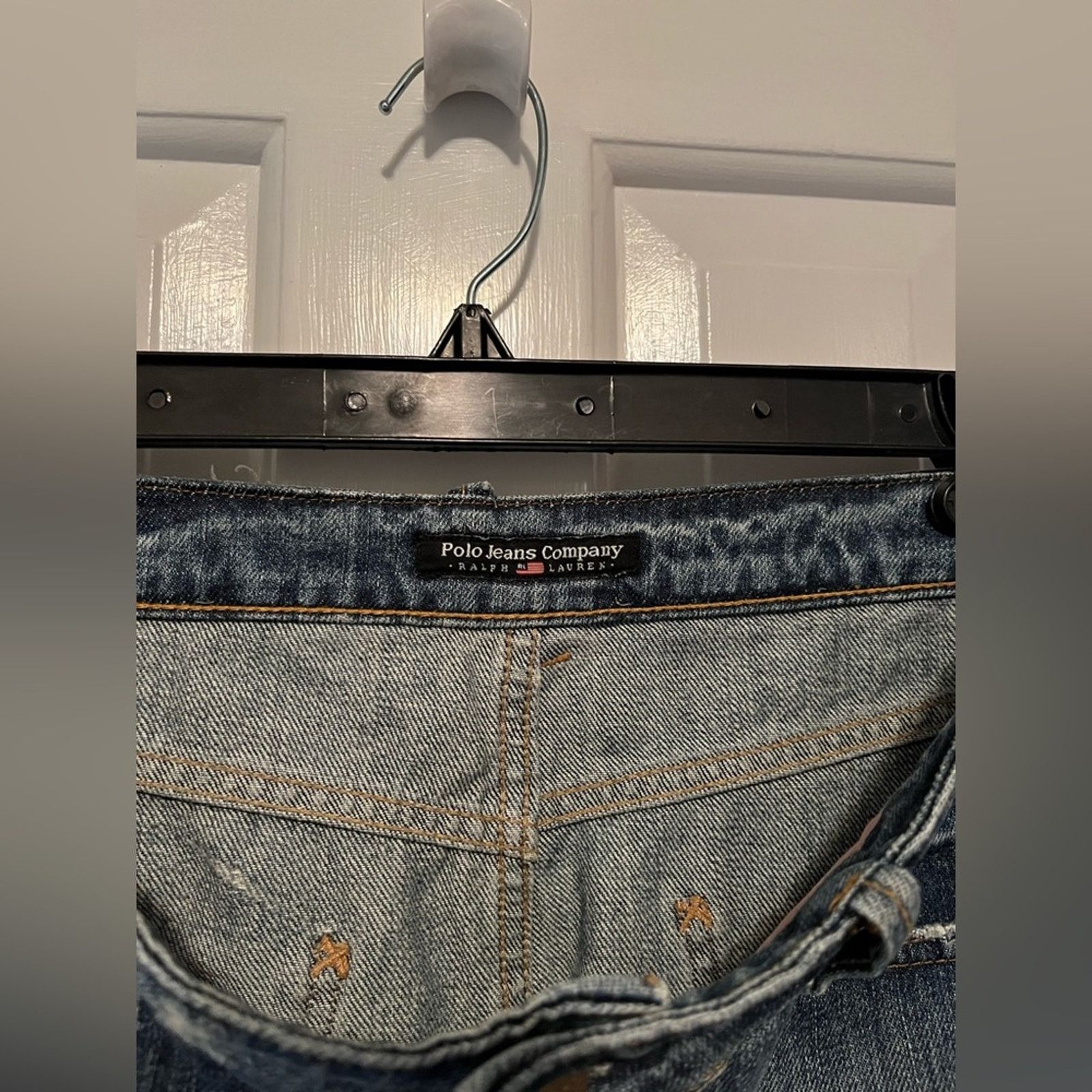 Ralph Lauren Ralph Lauren Skirt Melanie Raw Edge Denim Jean Size 29 Med Size 29" - 4 Thumbnail