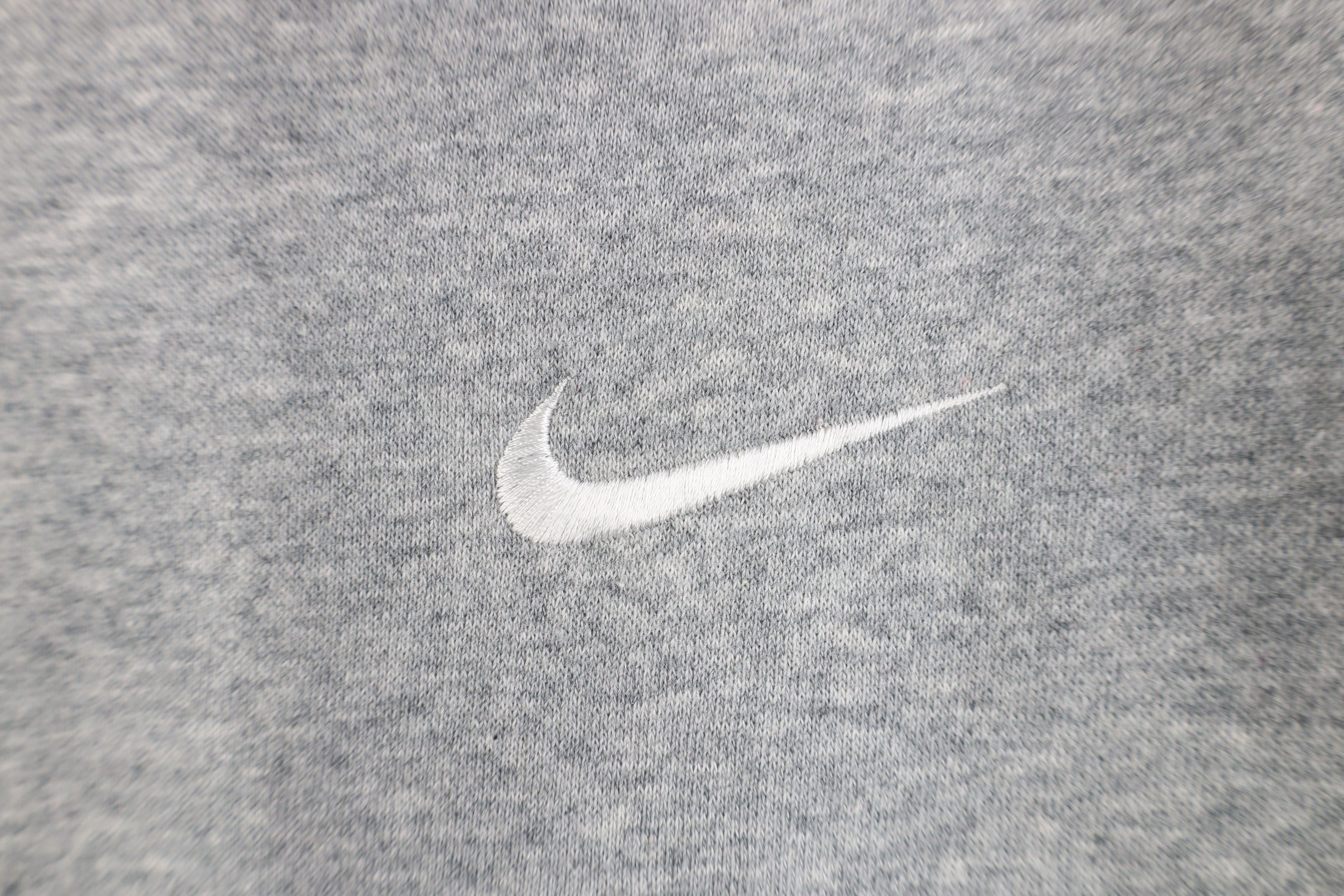 Nike Vintage Y2K Nike Mini Swoosh Hoodie Sweatshirt Heather Gray Size US M / EU 48-50 / 2 - 7 Thumbnail
