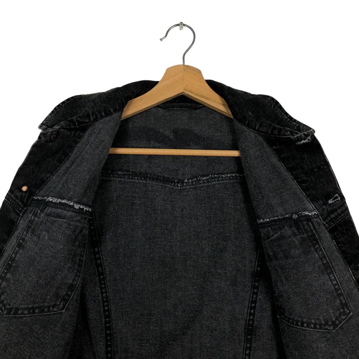 Japanese Brand 🔥90’s Biker Denim Jacket Cropped Trucker Nudie Jeans Italy Size US S / EU 44-46 / 1 - 12 Thumbnail