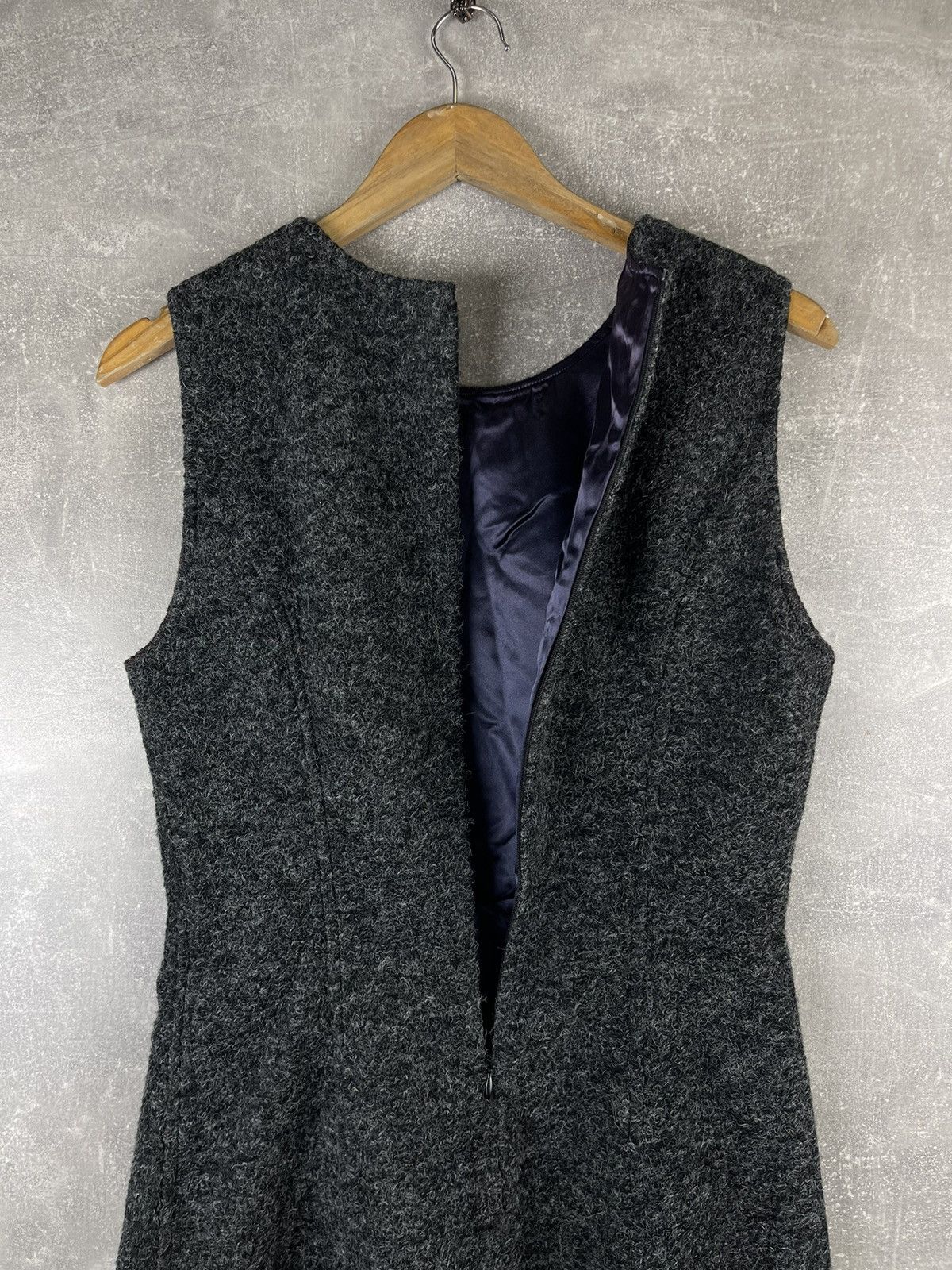 Kenzo Kenzo Jeans Embroidered Wool Blazer Dress Set Early 00s Gray Size L / US 10 / IT 46 - 20 Thumbnail