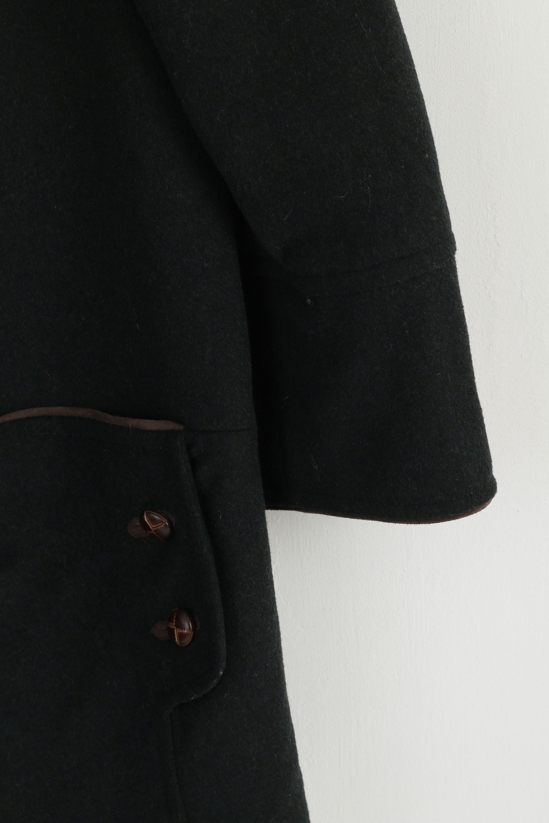 Vintage BARONIA VON GOLLAS Women 20 46 Coat Loden 0875 Size 3XL / US 20-22 - 8 Thumbnail