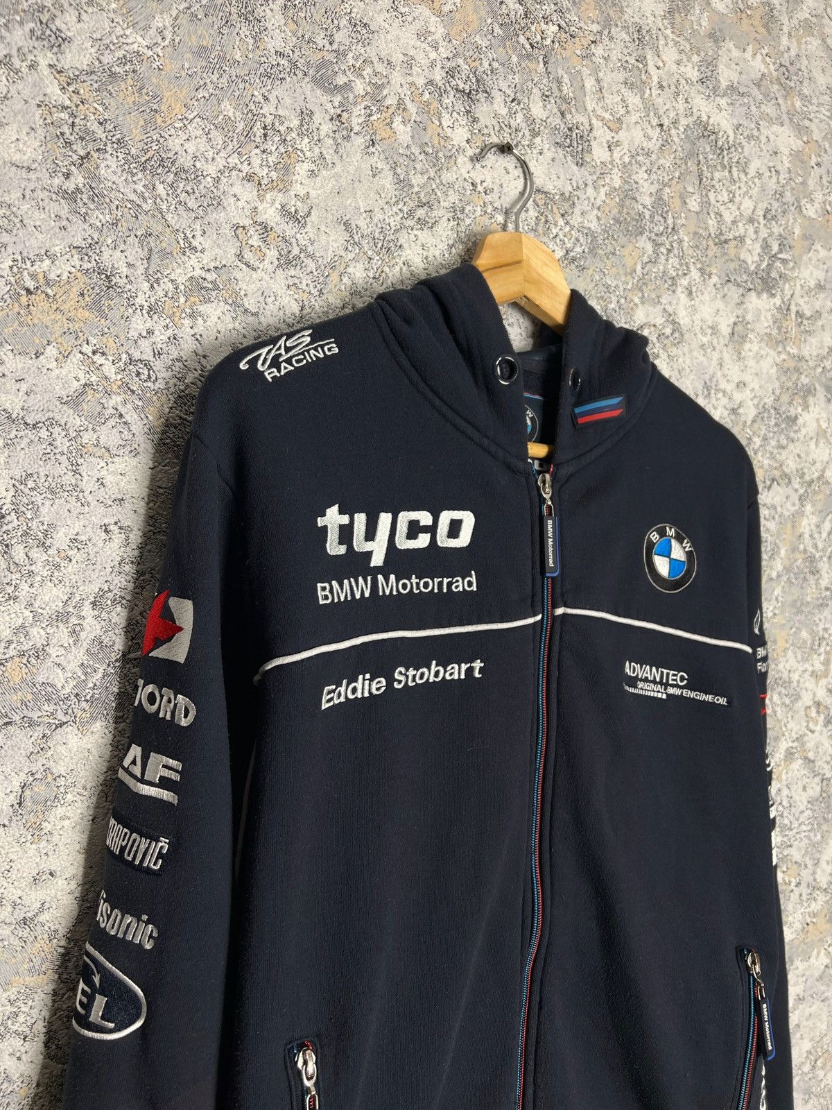 BMW Vintage BMW Tuco Motorrad Racing Full Zip Hoodie Formula Uno Size US S / EU 44-46 / 1 - 3 Thumbnail