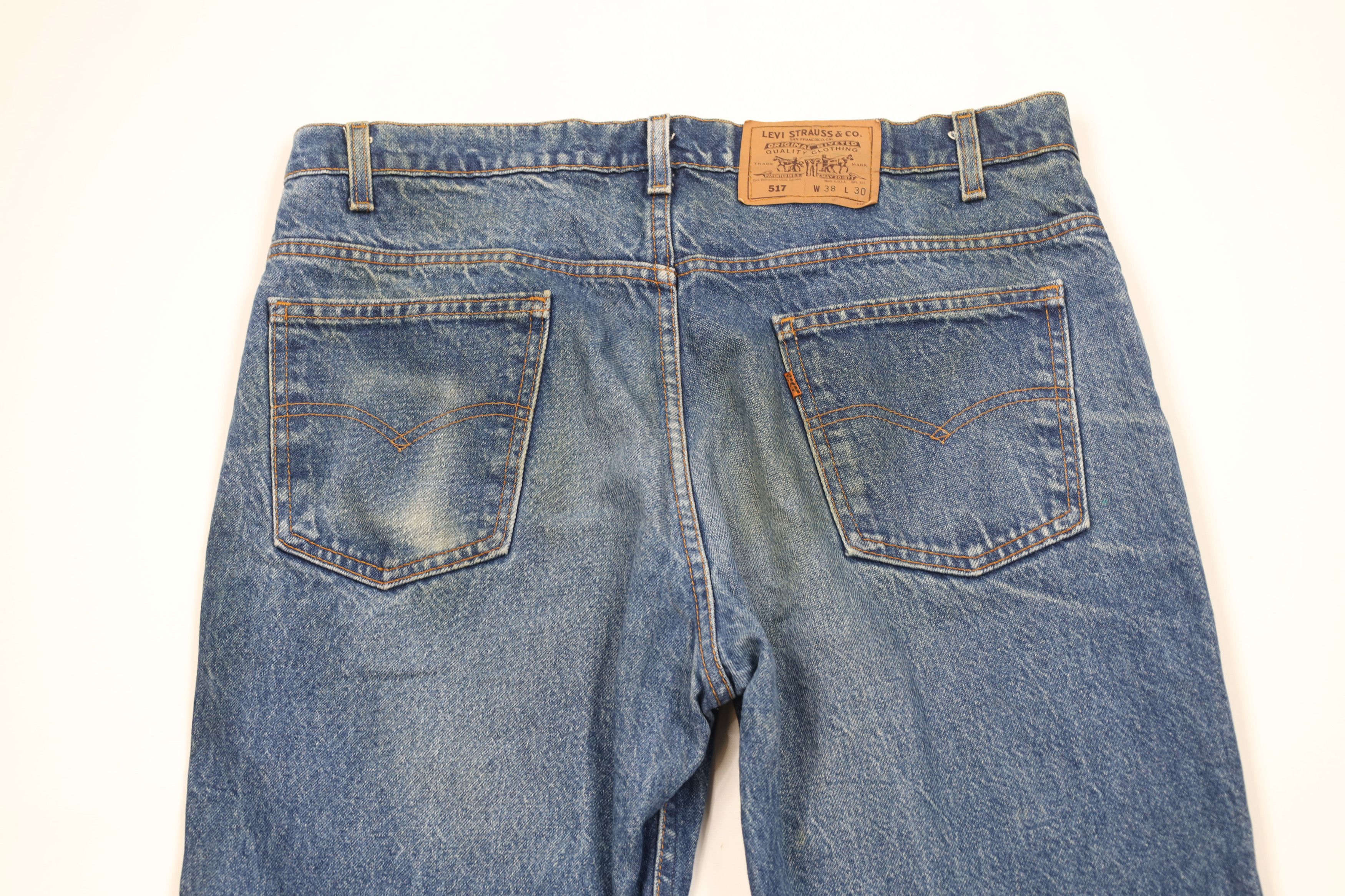 Levi's Vintage 80s Levis 517 Orange Tab Western Bootcut Jeans USA Size US 38 / EU 54 - 12 Thumbnail
