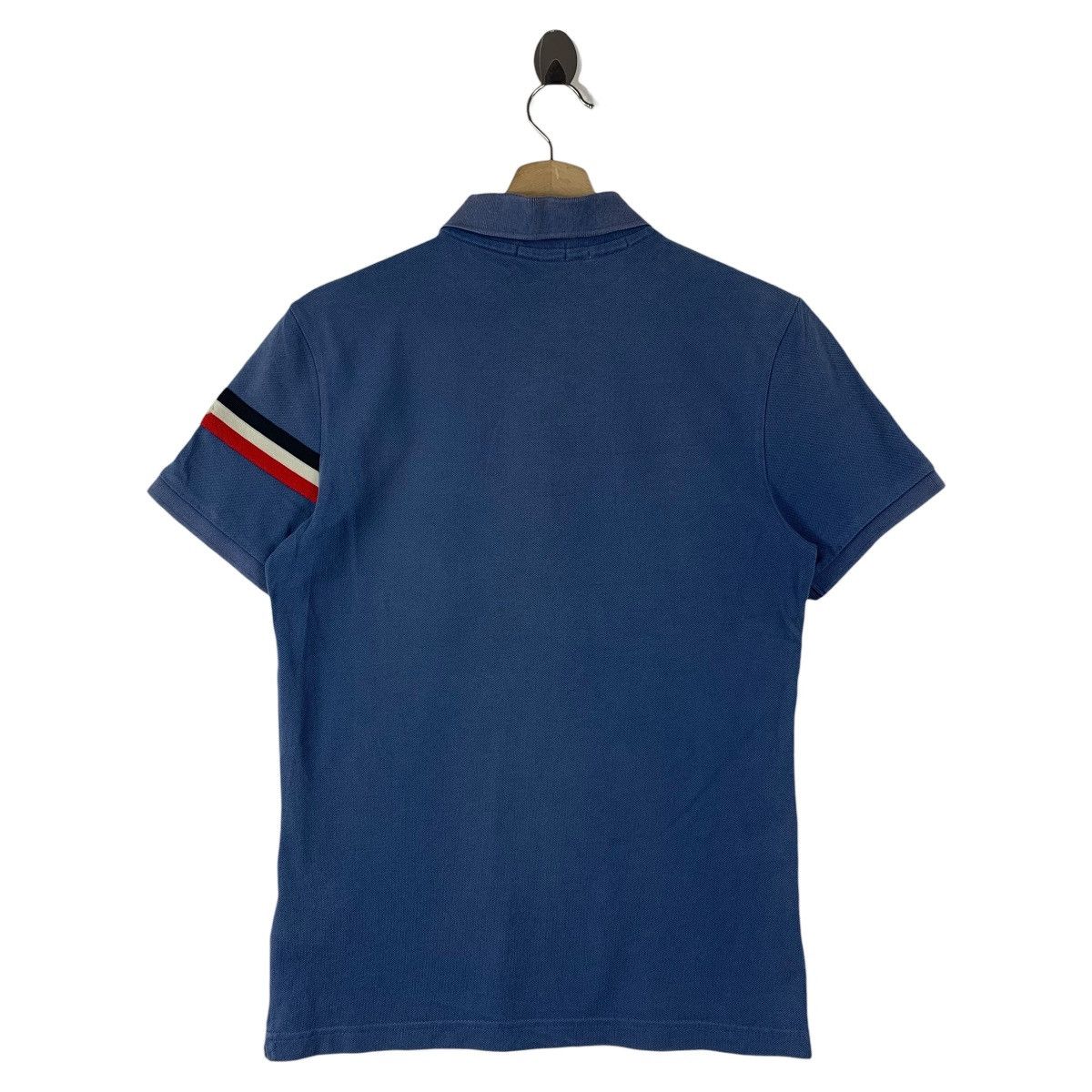 Moncler MONCLER blue polo tee Size US S / EU 44-46 / 1 - 4 Thumbnail