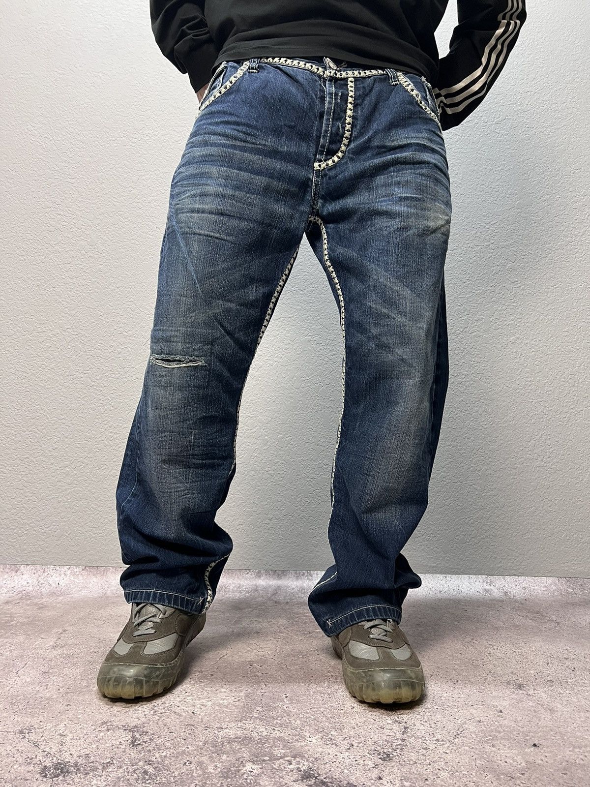 Japanese Brand × True Religion Vintage True Religion STYLE Straight LOW WAIST Jeans Size US 36 / EU 52 - 4 Thumbnail