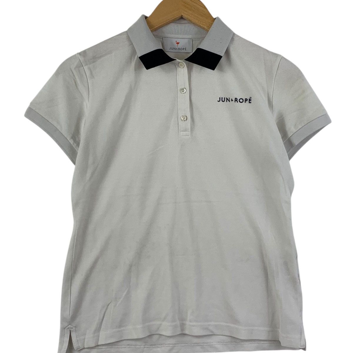Vintage ROPE JAPAN x JUN TAKAHASHI Crane Bird White Polo Tee Shirt Size S / US 4 / IT 40 - 3 Thumbnail
