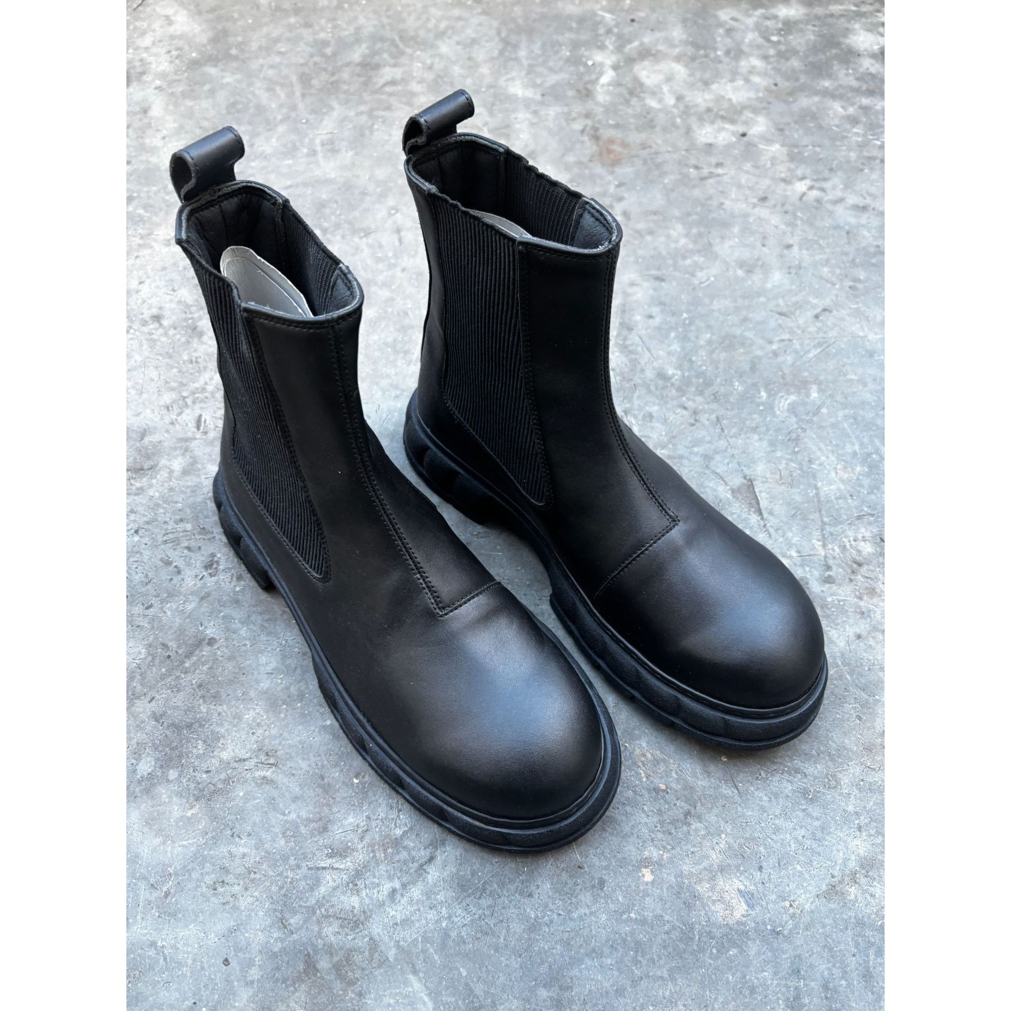 VIRON Viron 1997 Sustainable Black Chelsea Boots Size 39 Brand New Size US 9 / IT 39 - 1 Thumbnail