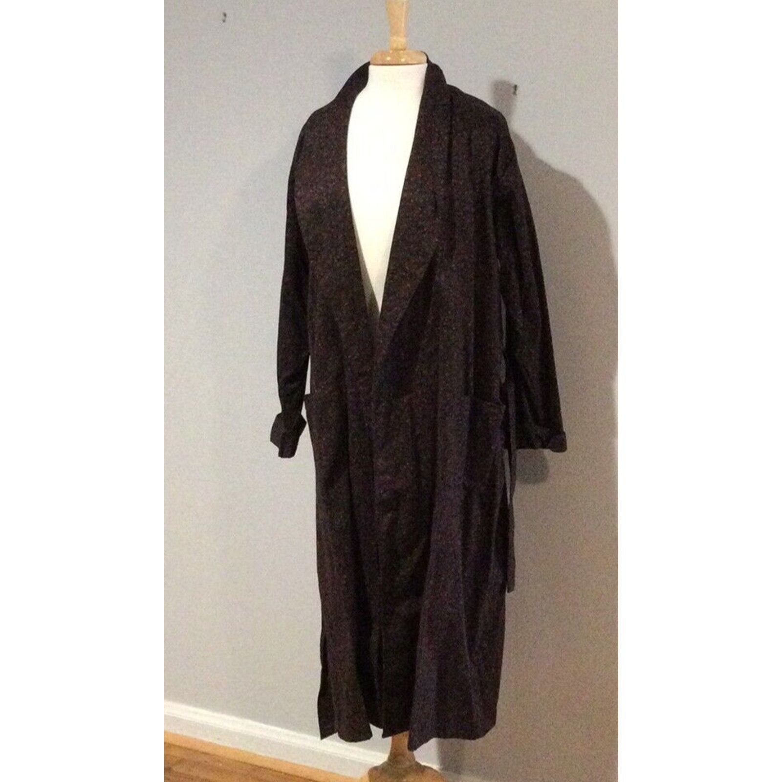 Other Embassy Men's Paisley 100% Combed Cotton Bath Robe Size L Size ONE SIZE - 1 Thumbnail