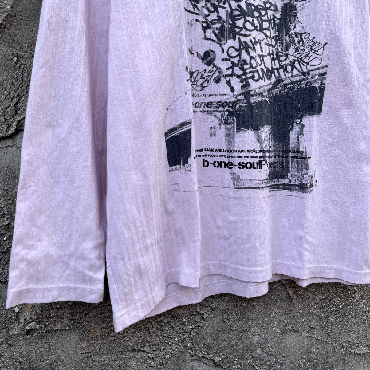 Le Grande Bleu (L.G.B.) Japanese brand B One Soul Y2K Poem Punk Shirt Size US XL / EU 56 / 4 - 4 Thumbnail