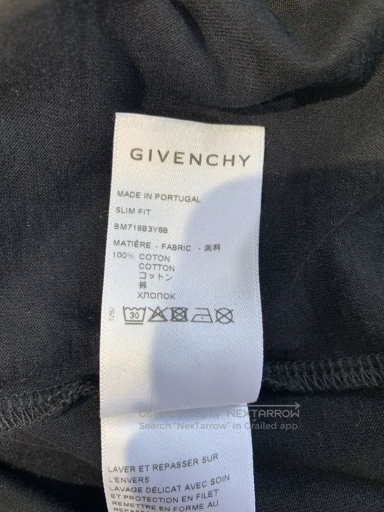 Givenchy Givenchy Letter Embroidery Round Neck Short Sleeve Size US L / EU 52-54 / 3 - 6 Thumbnail
