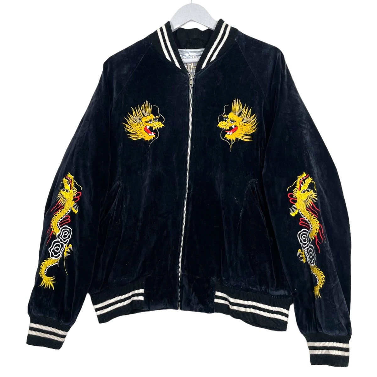 Japanese Brand × Vintage 💥VINTAGE YOKOSUKA WEST PAC TOUR VELVET JACKET Size US M / EU 48-50 / 2 - 3 Thumbnail
