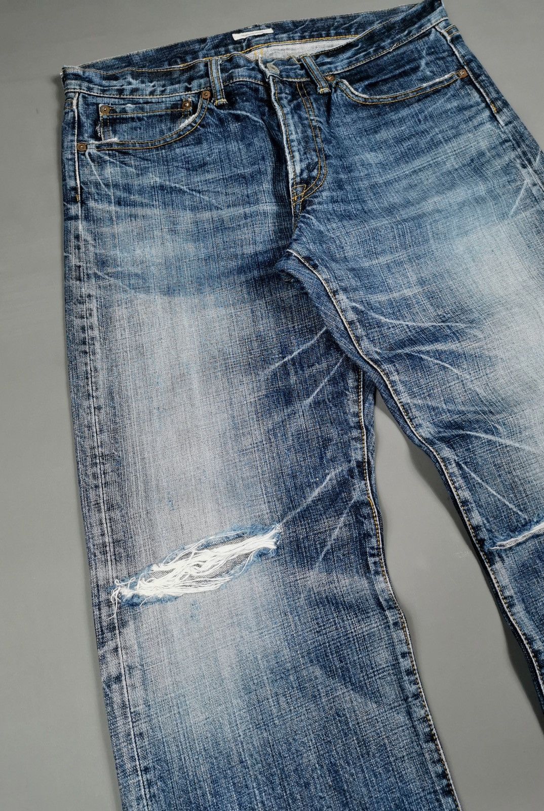 Eternal Eternal Japan Distressed Ankle Denim Jeans Size US 34 / EU 50 - 3 Thumbnail