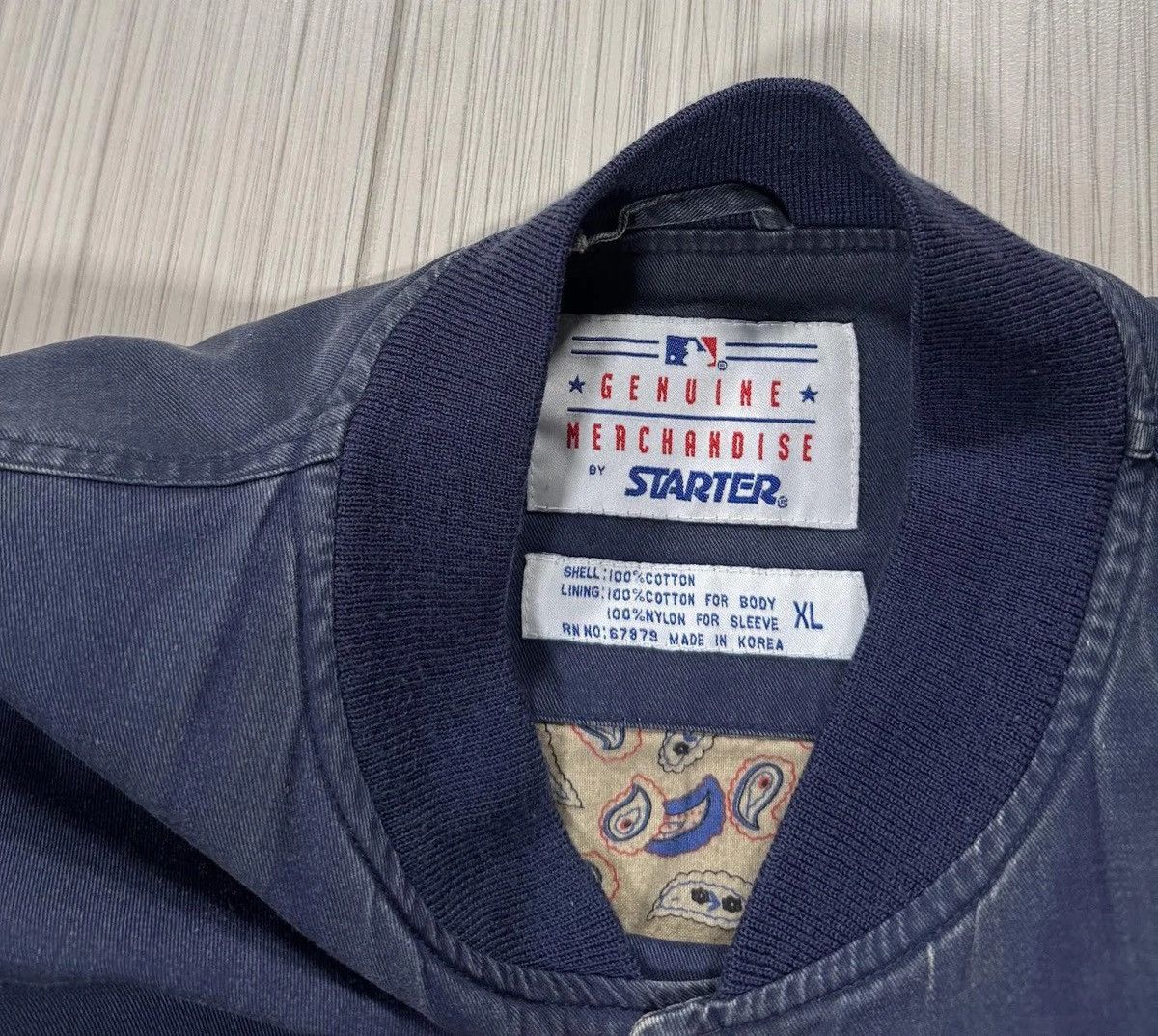 Starter Vintage Starter New York Logo Button Down Jacket (Size XL) Size US XL / EU 56 / 4 - 4 Thumbnail