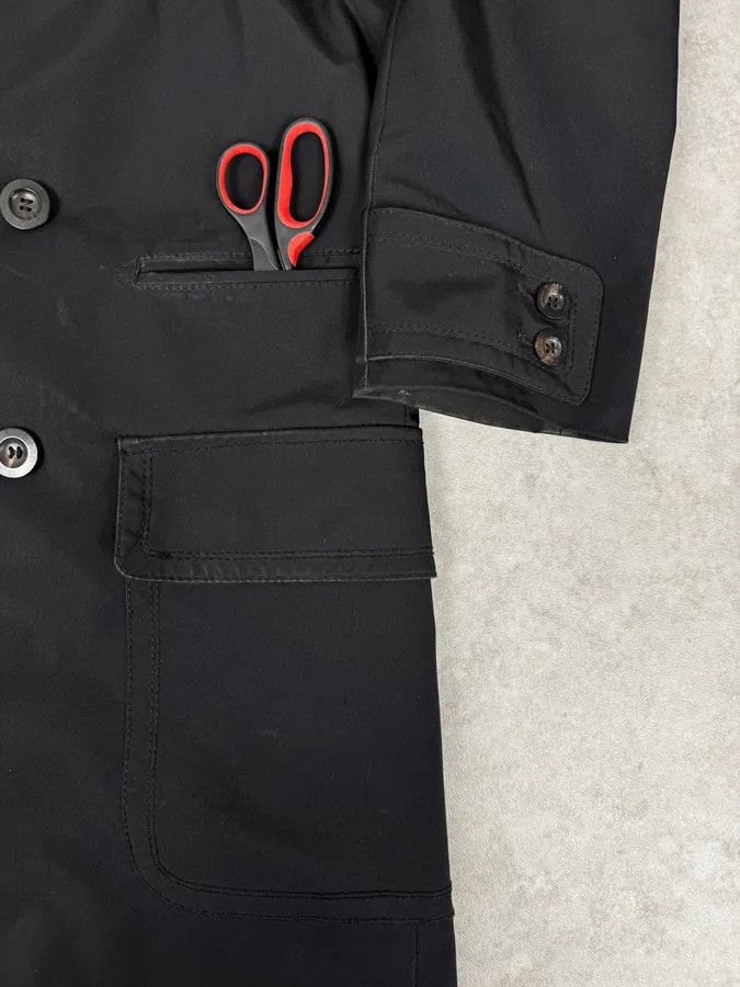 Gucci 2000s Gucci Black Dark Officer Buttoned Trench Coat by Tom Ford Size US M / EU 48-50 / 2 - 9 Thumbnail