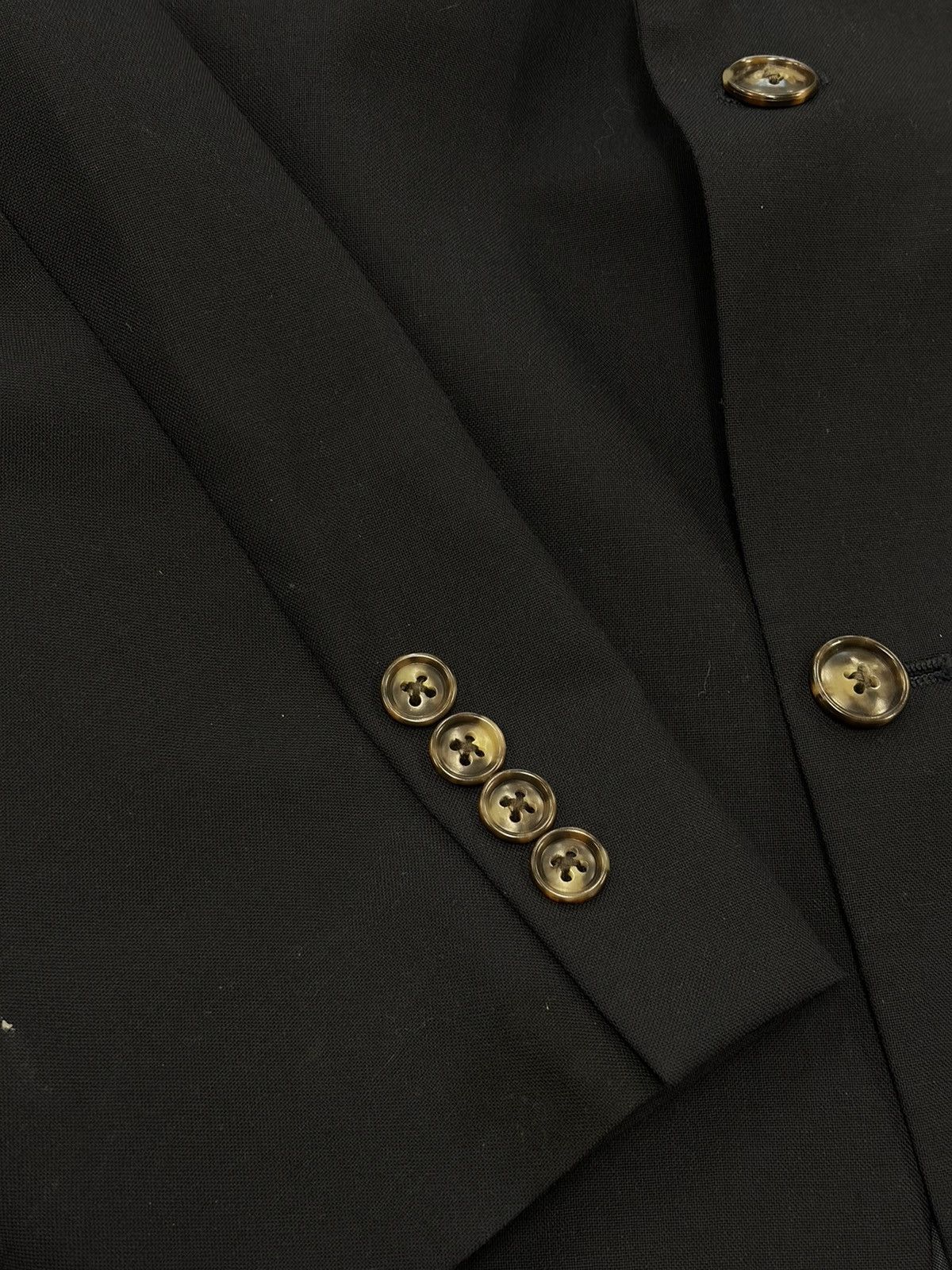 Versini Versini 100% Wool Two-Button Blazer Black Size 44L Size 44L - 3 Thumbnail