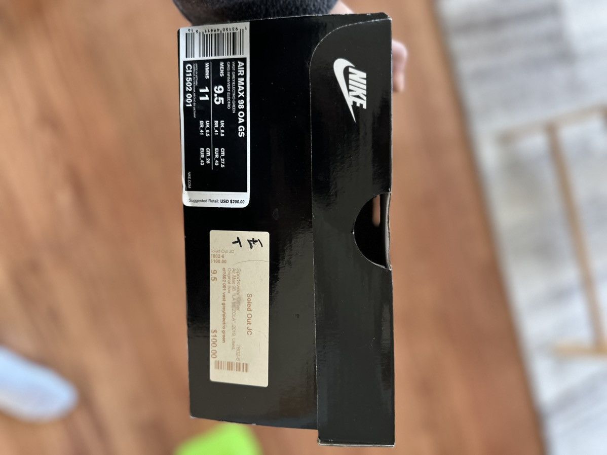 Nike Size 9.5 - Nike Air Max 98 OA GS Low On Air: NYC La Mezcla Size US 9.5 / EU 42-43 - 8 Thumbnail