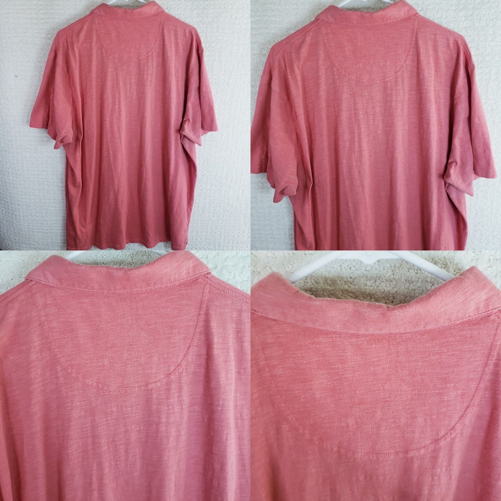 Vintage Fish Hippie Striped Golf Polo Shirt SSleeve Pima Stretch Mens XXL Pink Heathered Size US XXL / EU 58 / 5 - 8 Thumbnail