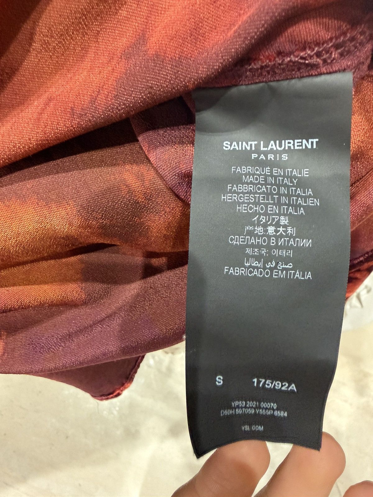 Saint Laurent Paris SS22 Saint Laurent Western Velvet Shirt Size US S / EU 44-46 / 1 - 7 Thumbnail