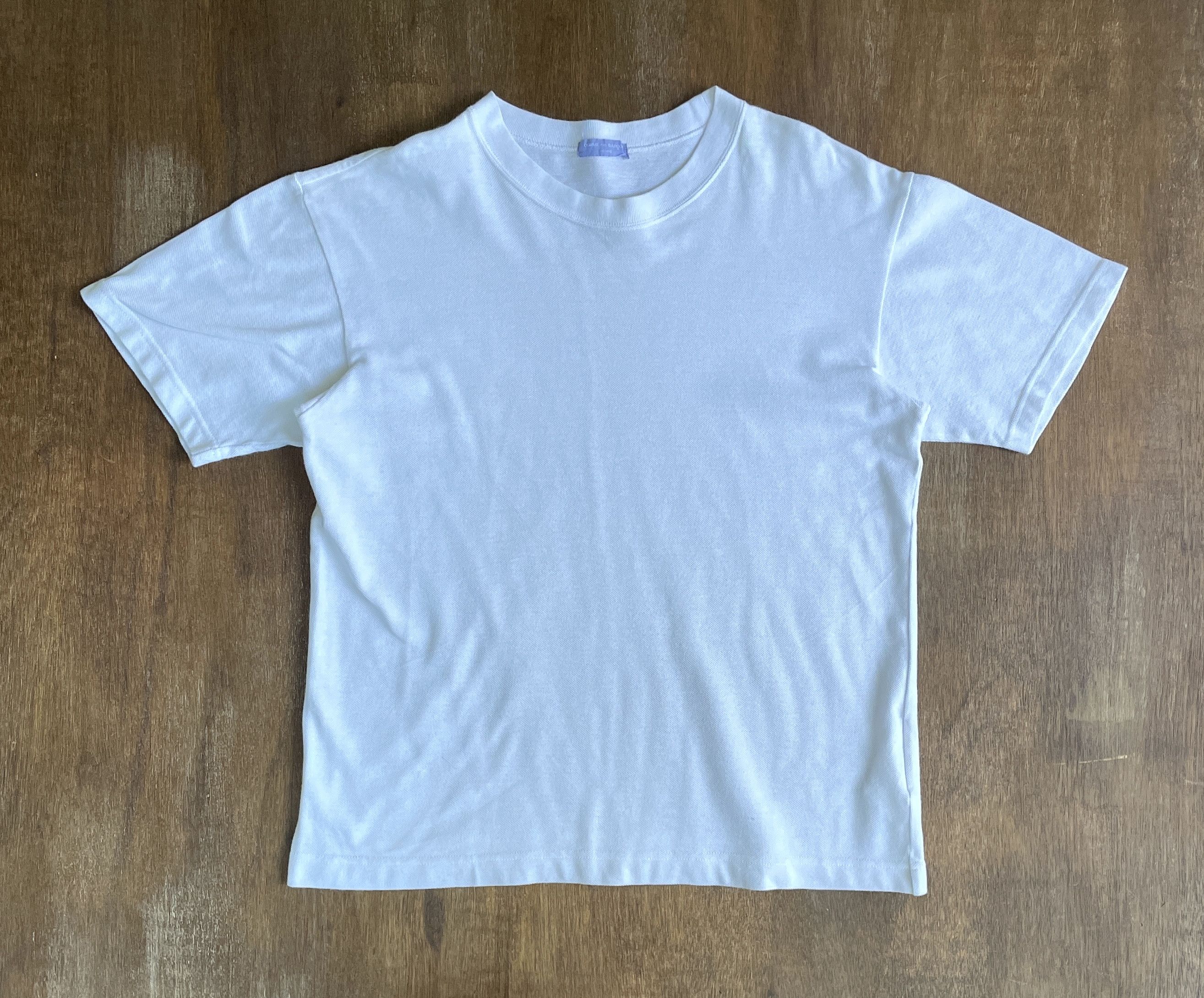 COMME des GARCONS HOMME White Thick Tee