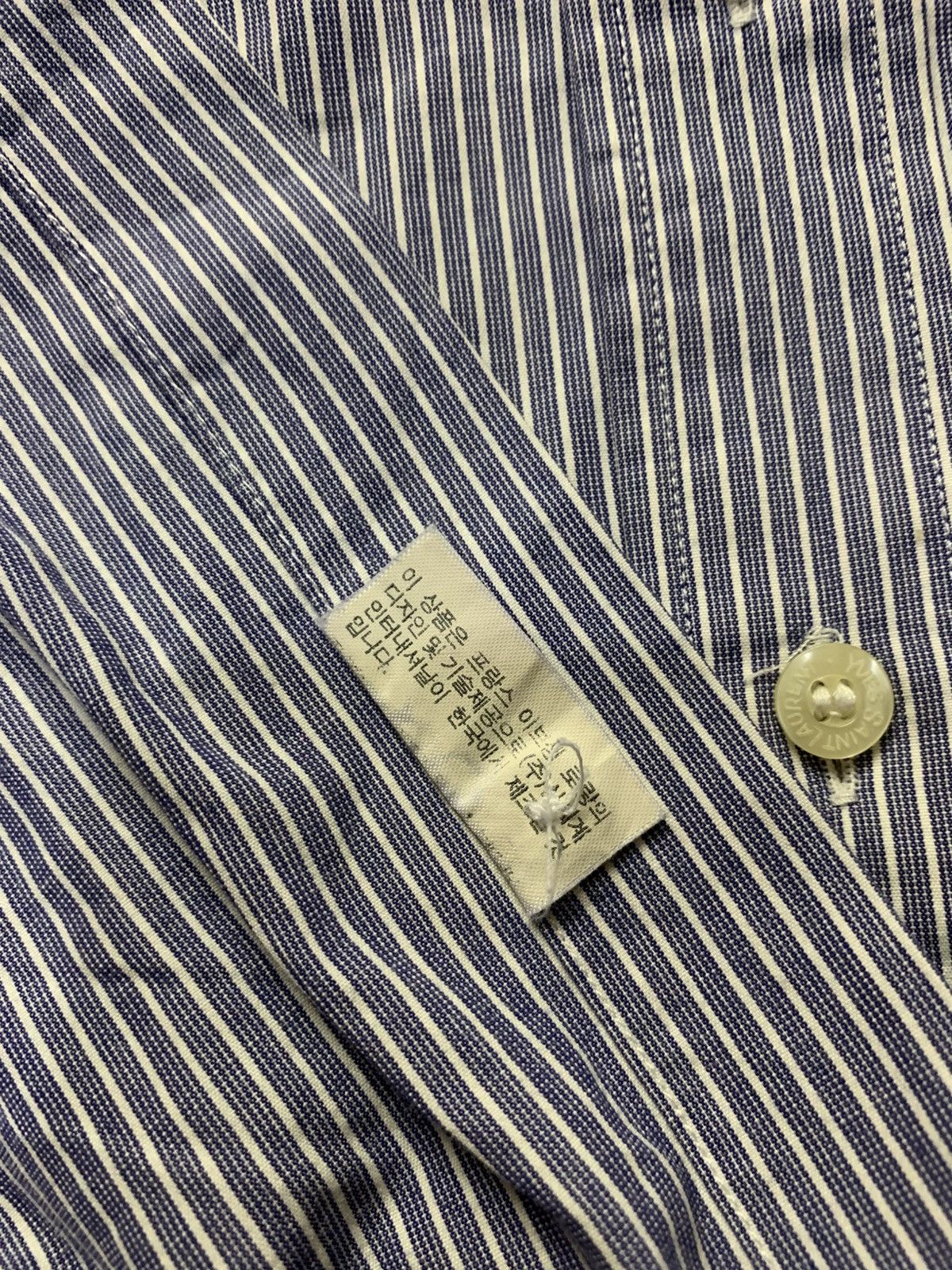 Yves Saint Laurent 🐍 Vintage Yves Saint Laurent - Striped Button Ups Shirt Size US L / EU 52-54 / 3 - 8 Thumbnail