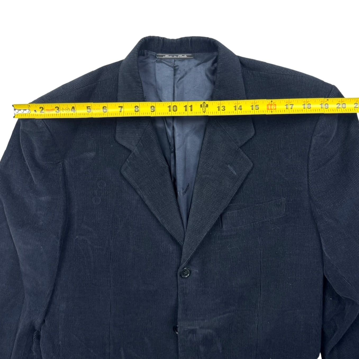 Vintage Scappino Blazer Blue 3-Button Corduroy 100% Cotton 42R Men Jacket Coat Vintage No Size 42R - 7 Thumbnail