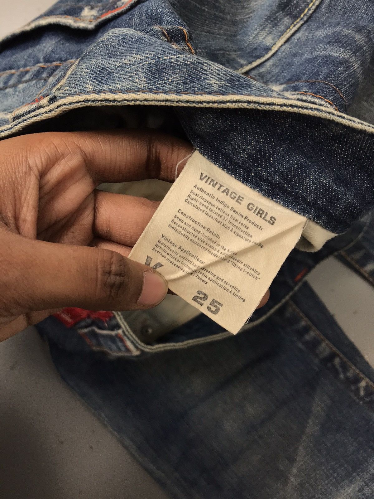 Designer Vintage true vintage distressed bootcut denim Size 30" / US 8 / IT 44 - 9 Thumbnail