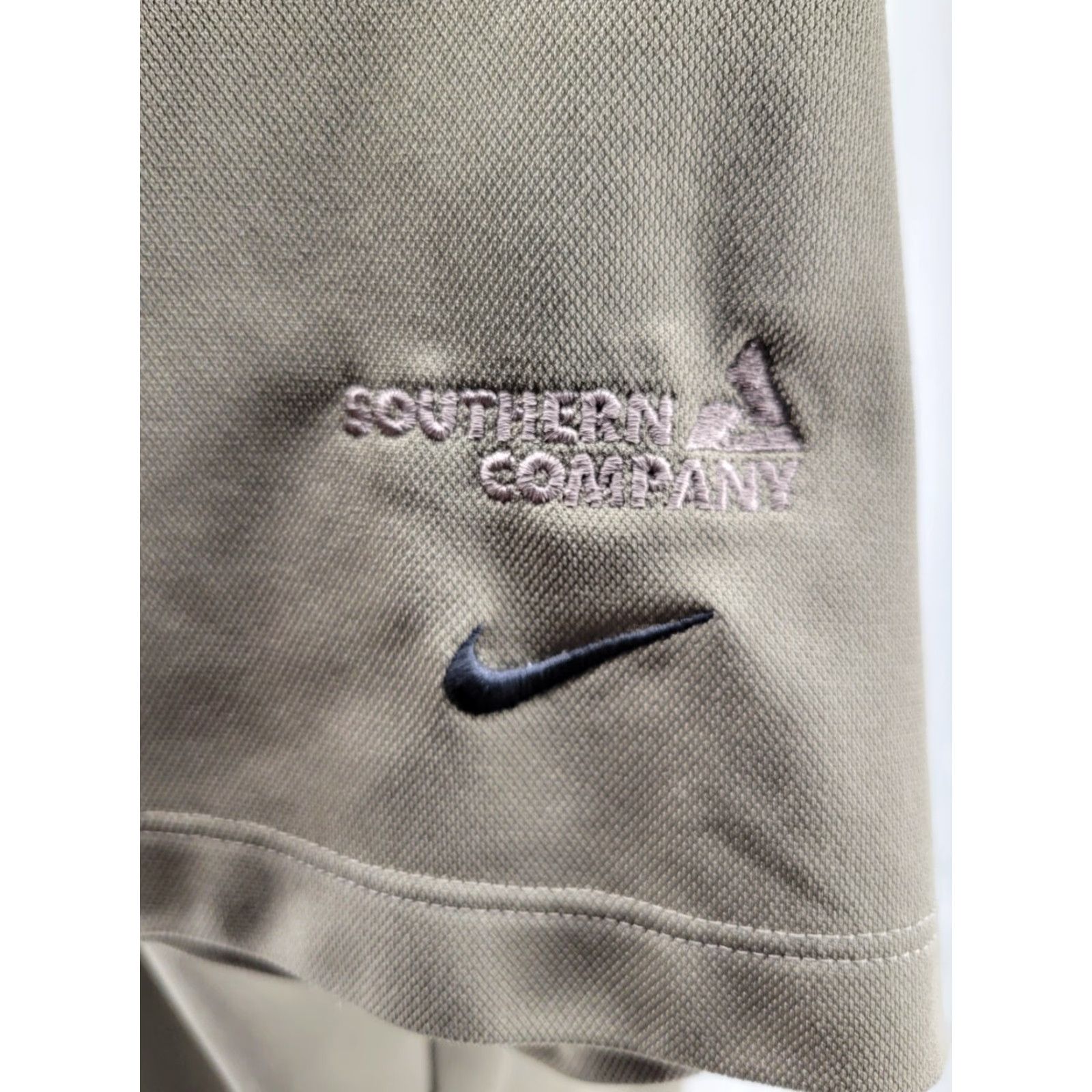 Nike Nike Golf Dri-Fit Polo Shirt Olive Drab Green Men’s Large Sportswear Shirt Size US L / EU 52-54 / 3 - 3 Thumbnail