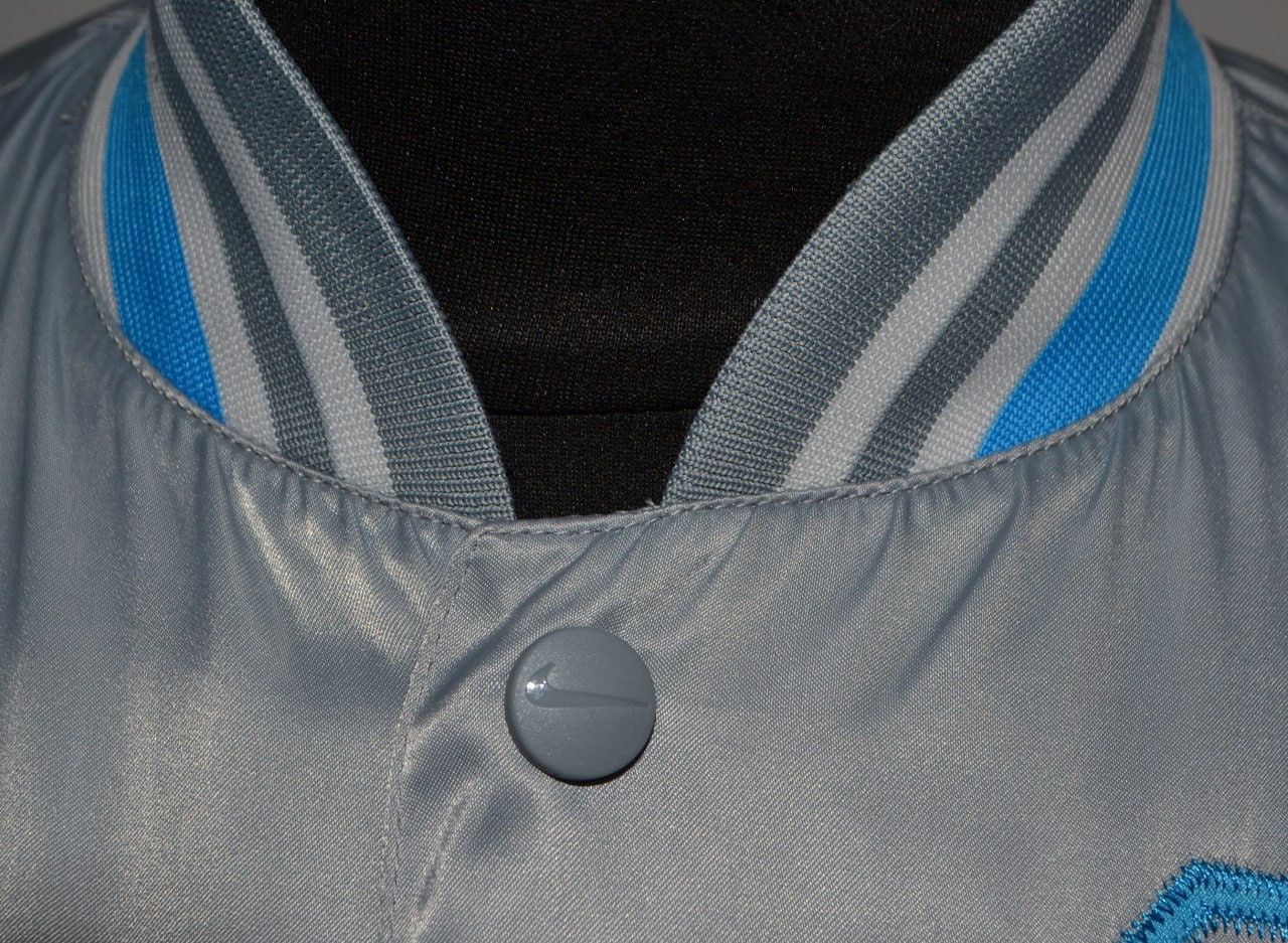 Nike × Vintage Vintage Nike Mens AD Varsity Jacket Satin Gray Size M Size US M / EU 48-50 / 2 - 4 Thumbnail