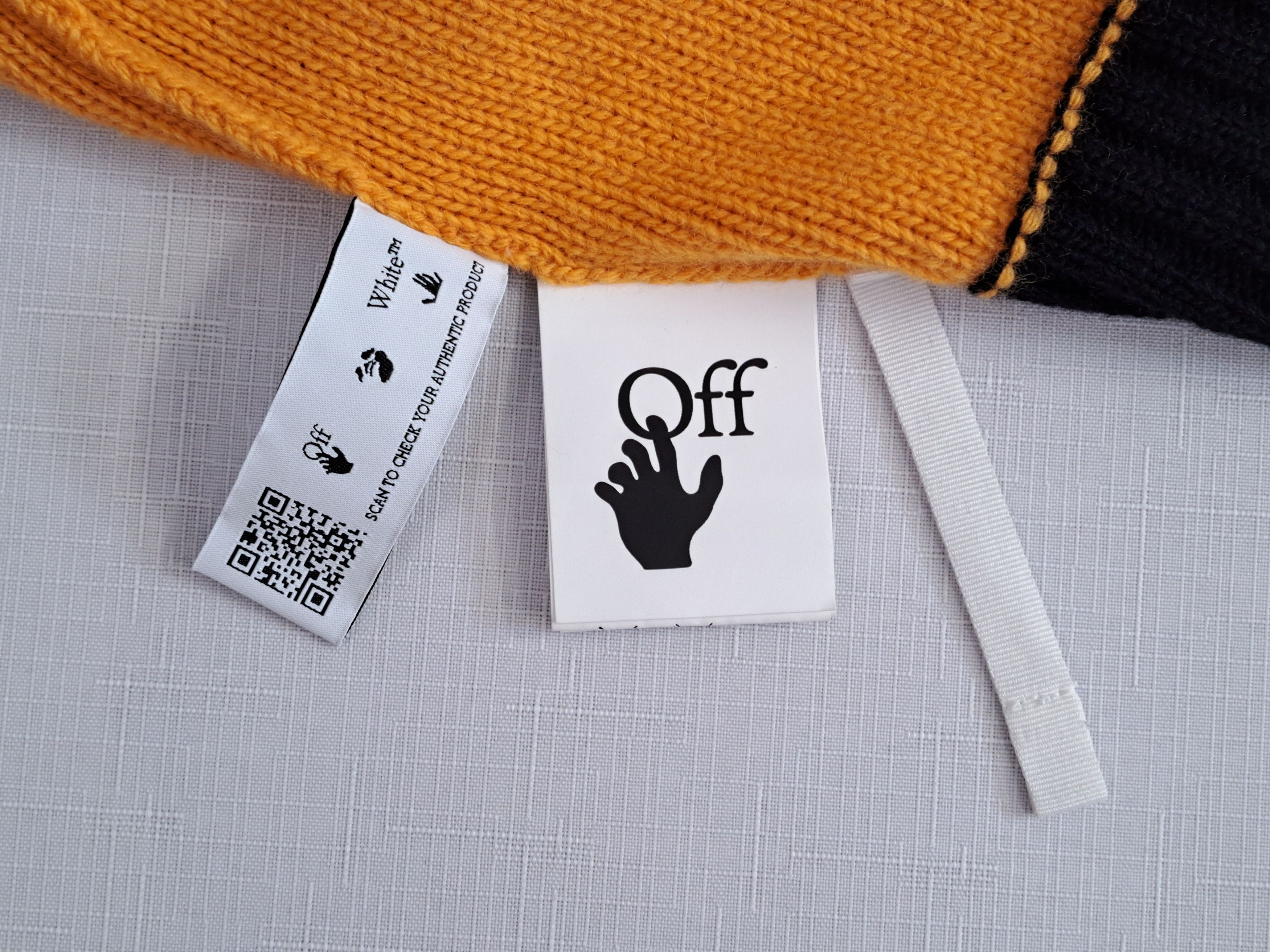 Off-White OFF-WHITE knit color block crewneck wool sweater. Size M. Size US M / EU 48-50 / 2 - 8 Thumbnail