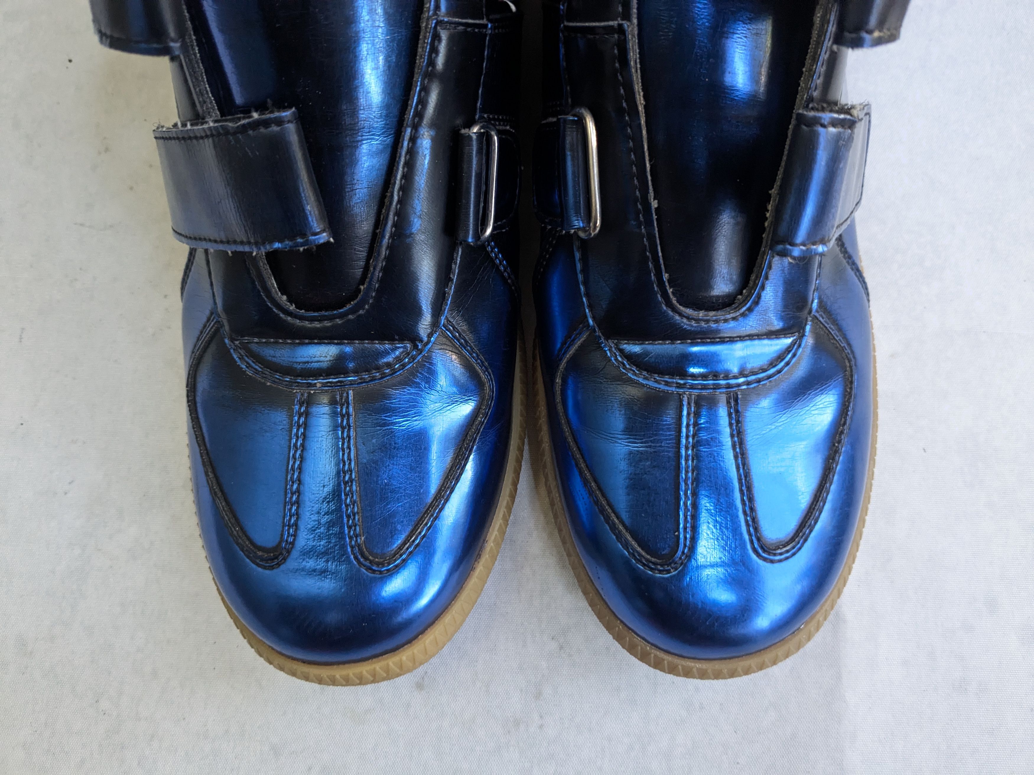 Maison Margiela Maison Margiela Triple Strap Sneakers Blue 9 42 High Tops Size US 9 / EU 42 - 3 Thumbnail