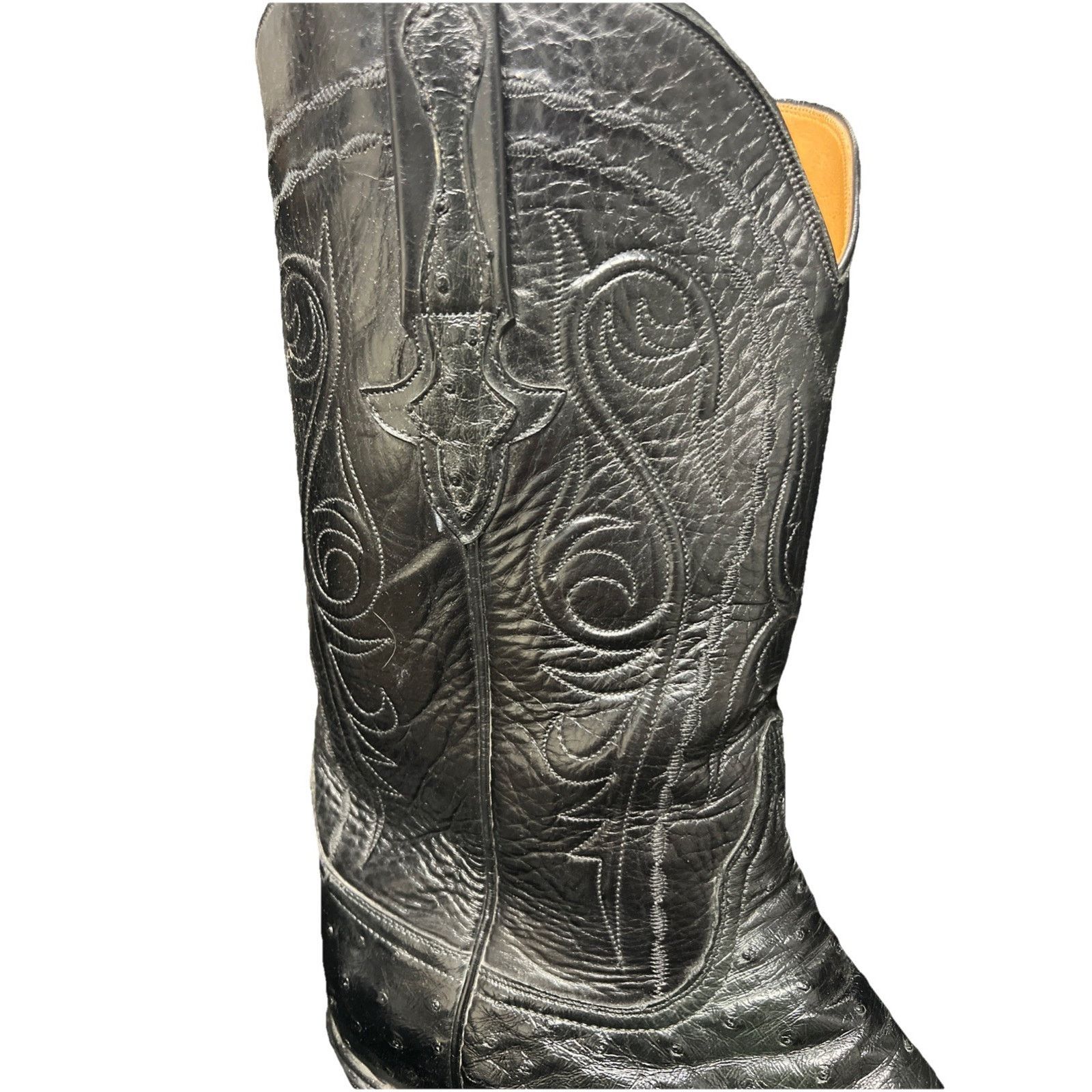 Lucchese Lucchese Classic Black Full Quill Ostrich Boots Sz 11 Size US 11 / EU 44 - 3 Thumbnail