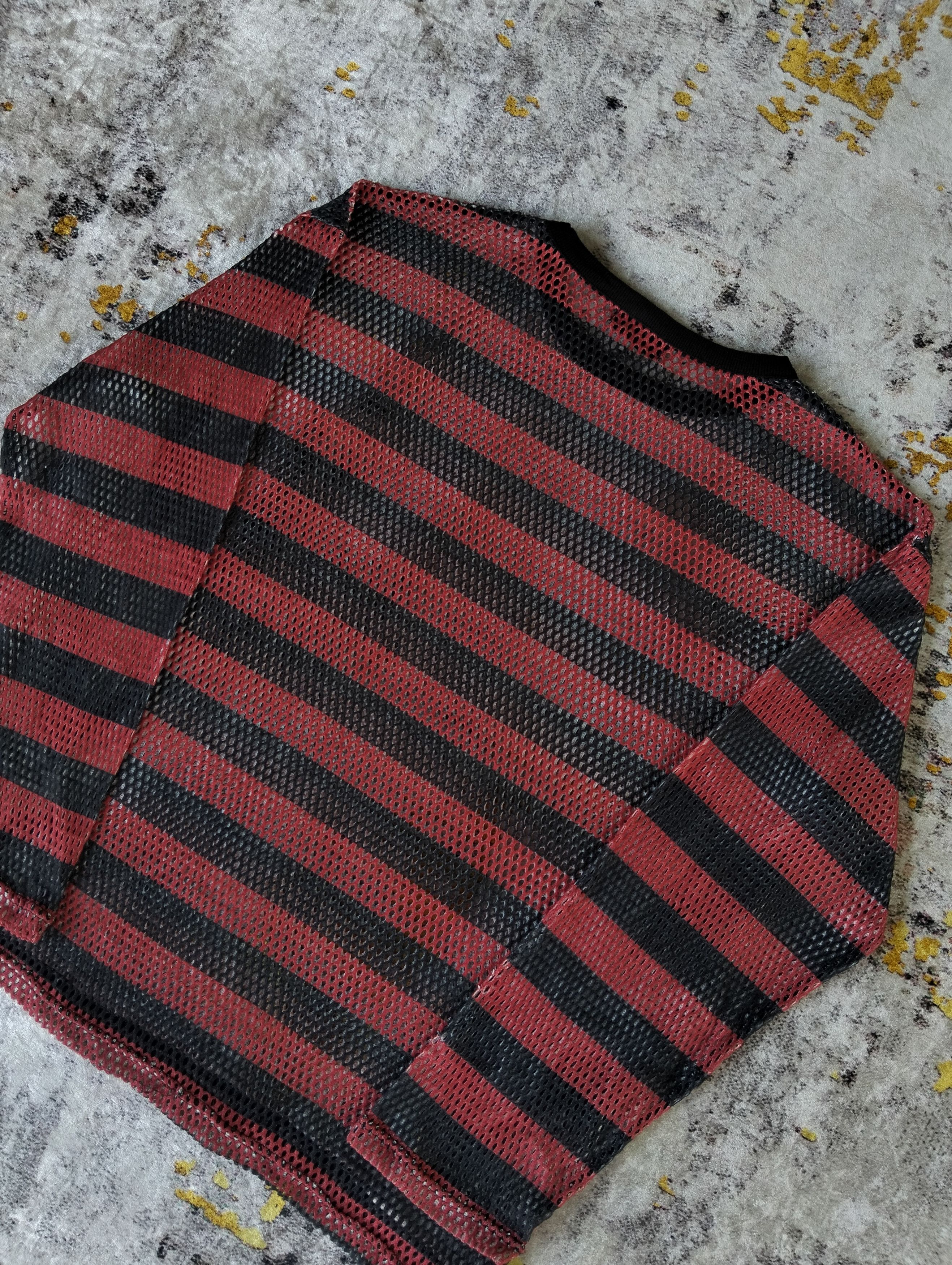 Hysteric Glamour Japanese Rad Four Real Grunge Mesh Stripe Long Sleeve Tee Size US L / EU 52-54 / 3 - 5 Thumbnail