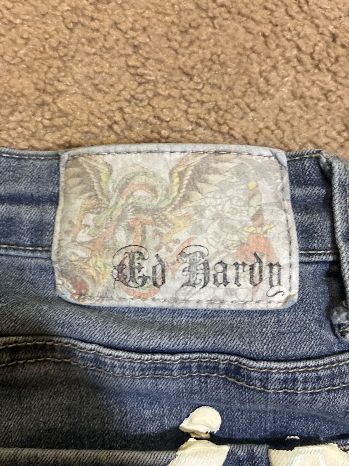 Ed Hardy Ed Hardy NYC Eagle Slim Flare Jeans. Size 32" / US 10 / IT 46 - 4 Thumbnail