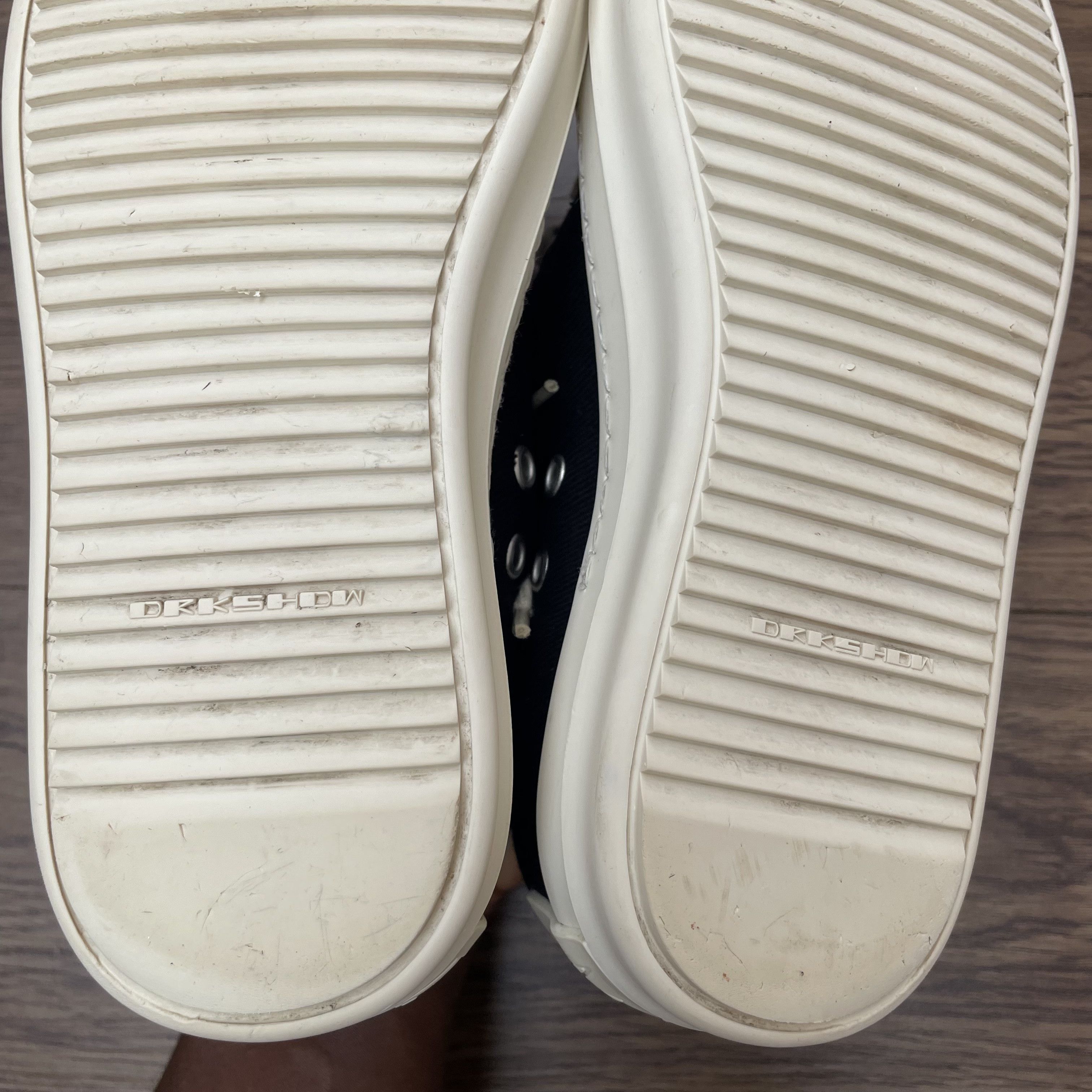 Rick Owens Drkshdw Rick Owens DRKSHDW License Plate Ramones Low Size US 6 / IT 36 - 22 Thumbnail