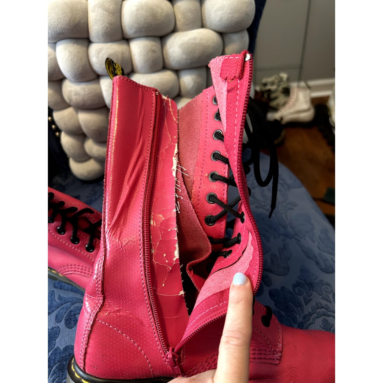 Dr. Martens Dr Martens Hot Pink Knee 1B99 High Size 7/EU 38 Size US 7 / IT 37 - 3 Thumbnail