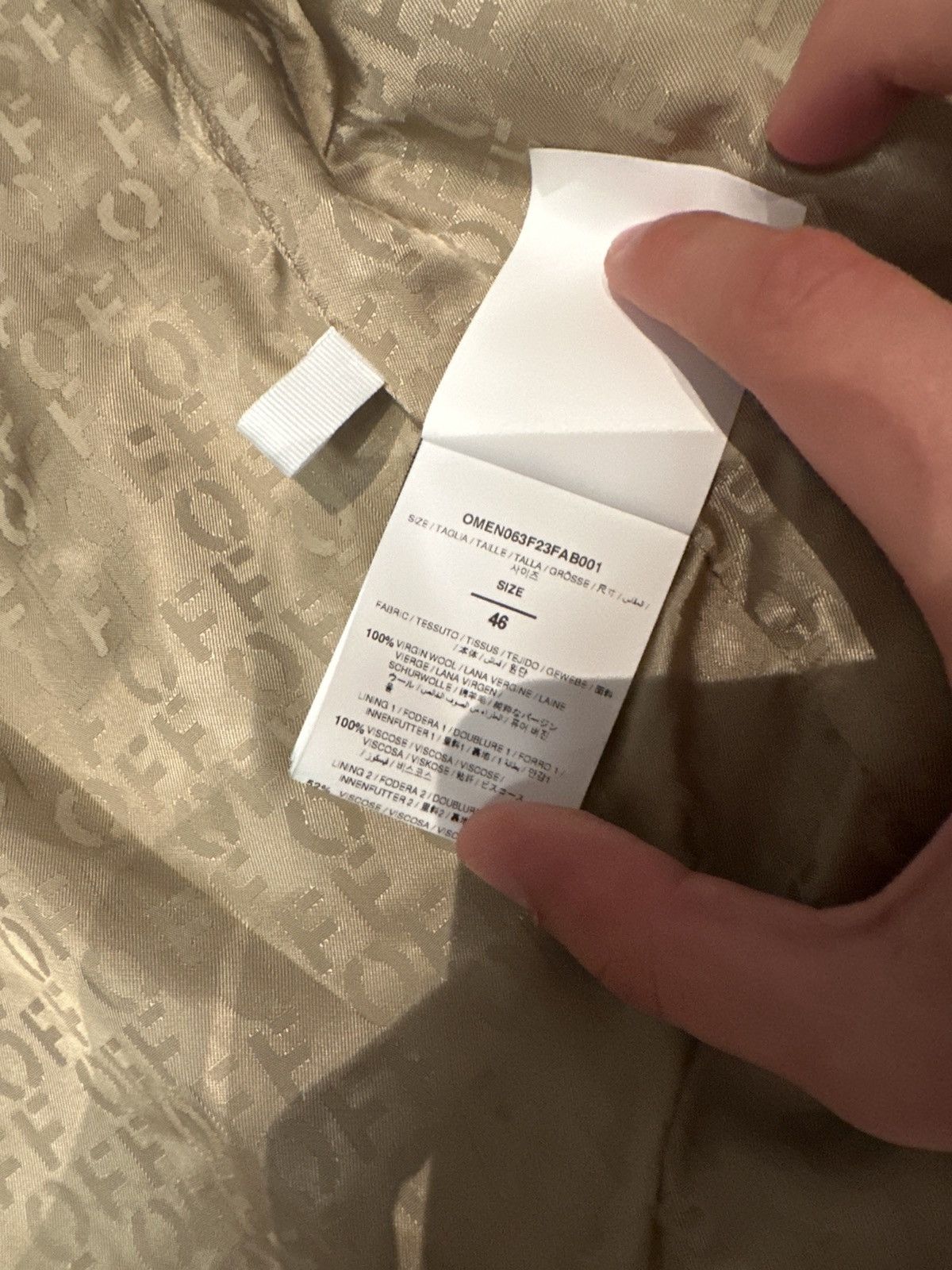 Off-White OFF WHITE BEIGE BLAZER/JACKET Size 46R - 6 Thumbnail