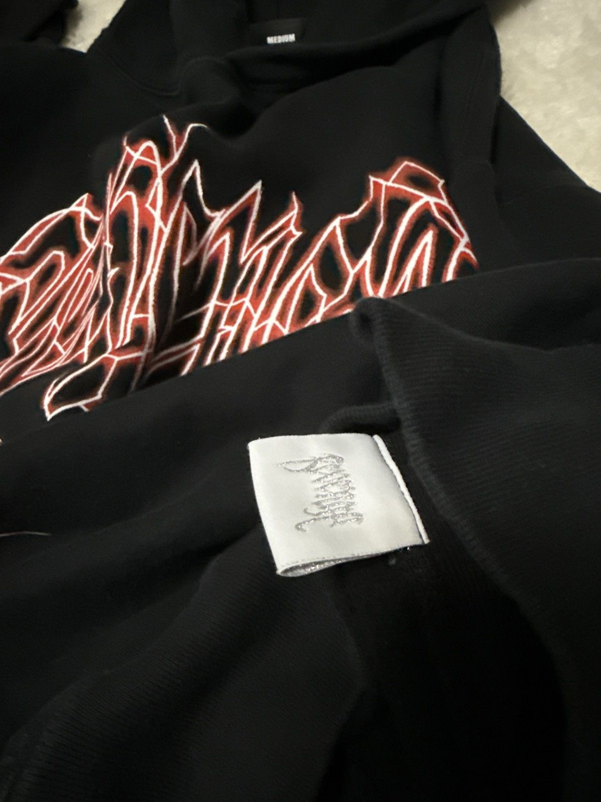 Revenge Revenge Red Lightning Logo Hoodie Size US M / EU 48-50 / 2 - 6 Thumbnail