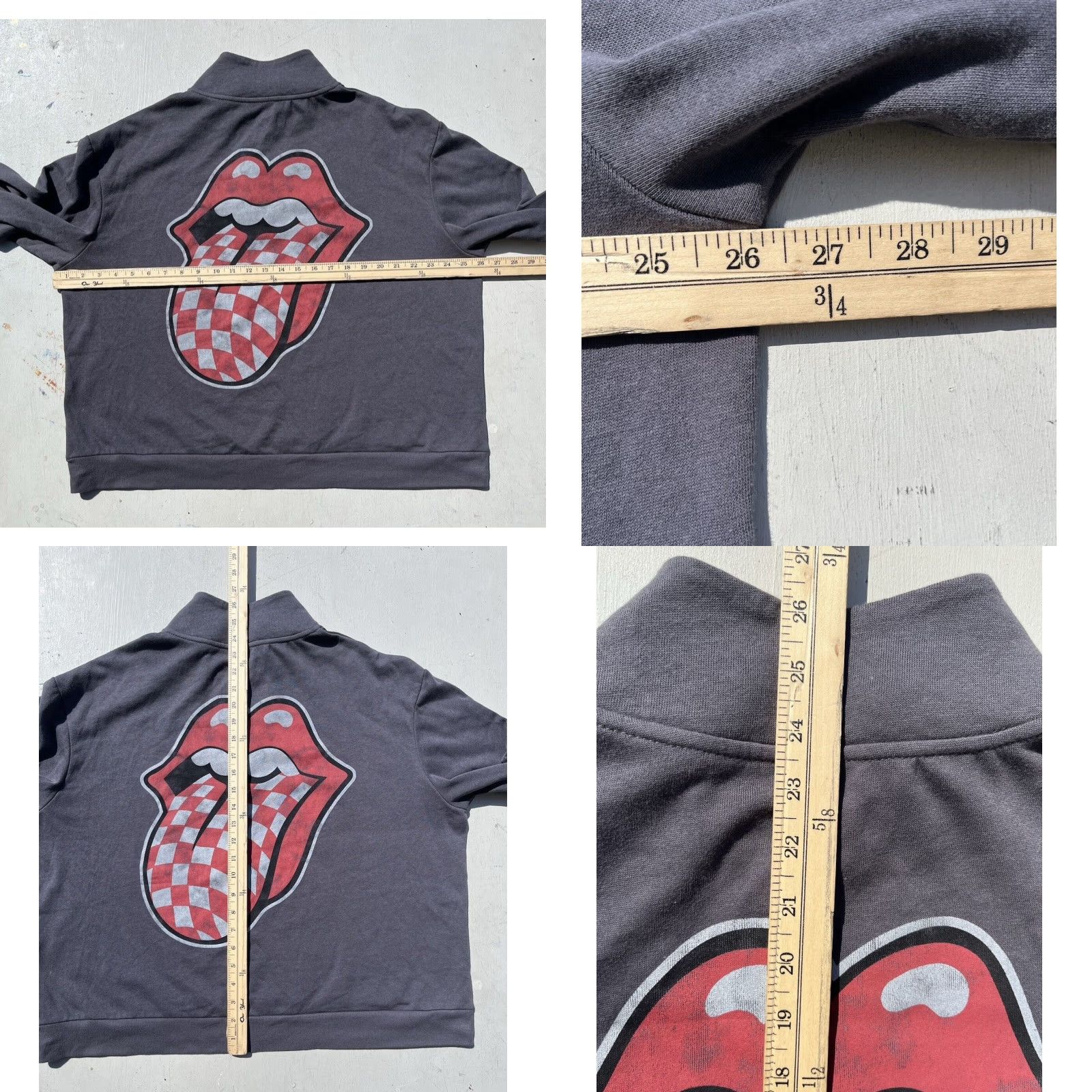 Vintage The Rolling Stones Sweater Women 2XL Gray Pullover British Rock Classic Tongue Mick Size XXL / US 16-18 / IT 52-54 - 8 Thumbnail