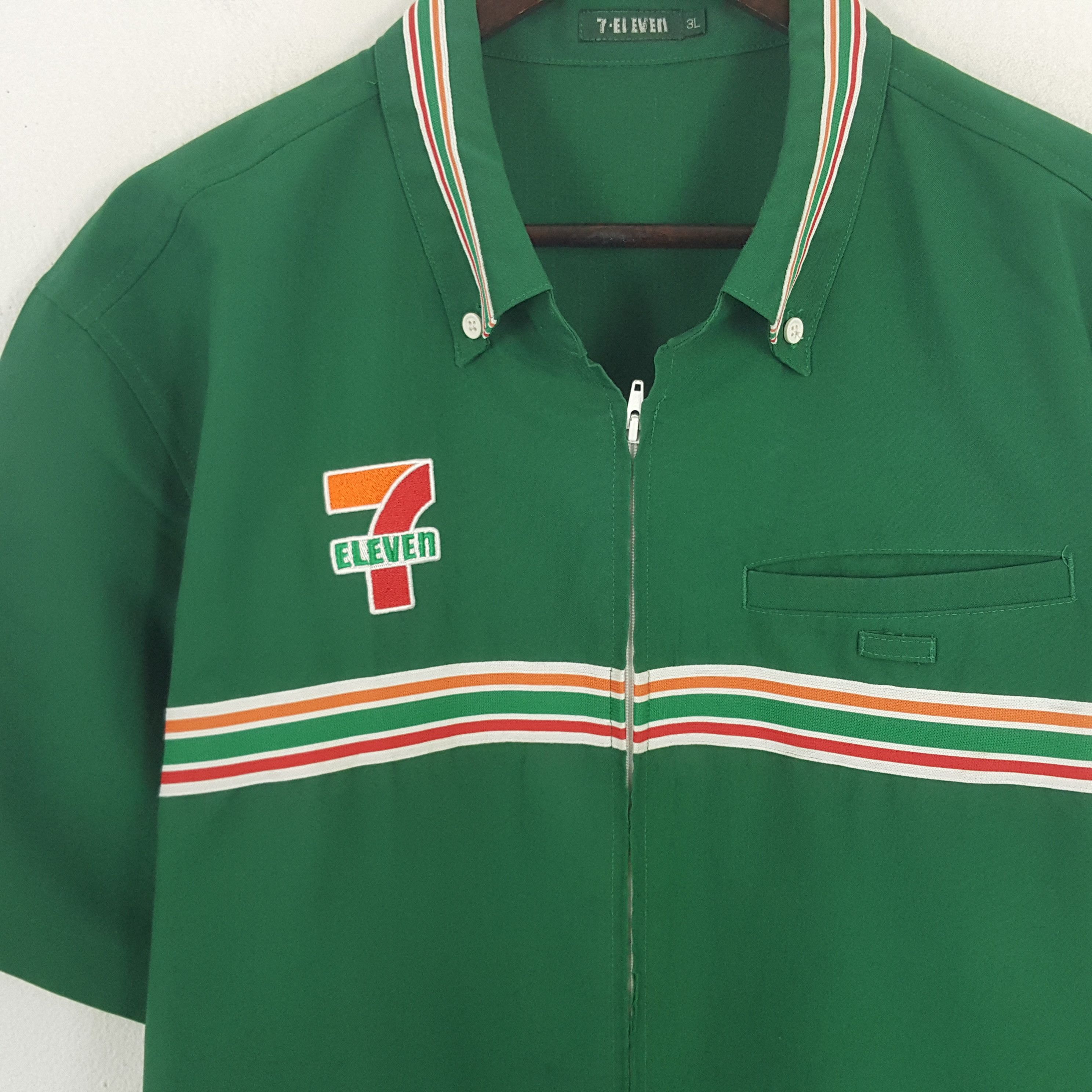 Japanese Brand × Vintage Vintage 7 Eleven Embroidery Logo 7 Worker Zipper Jacket Size US XL / EU 56 / 4 - 4 Thumbnail