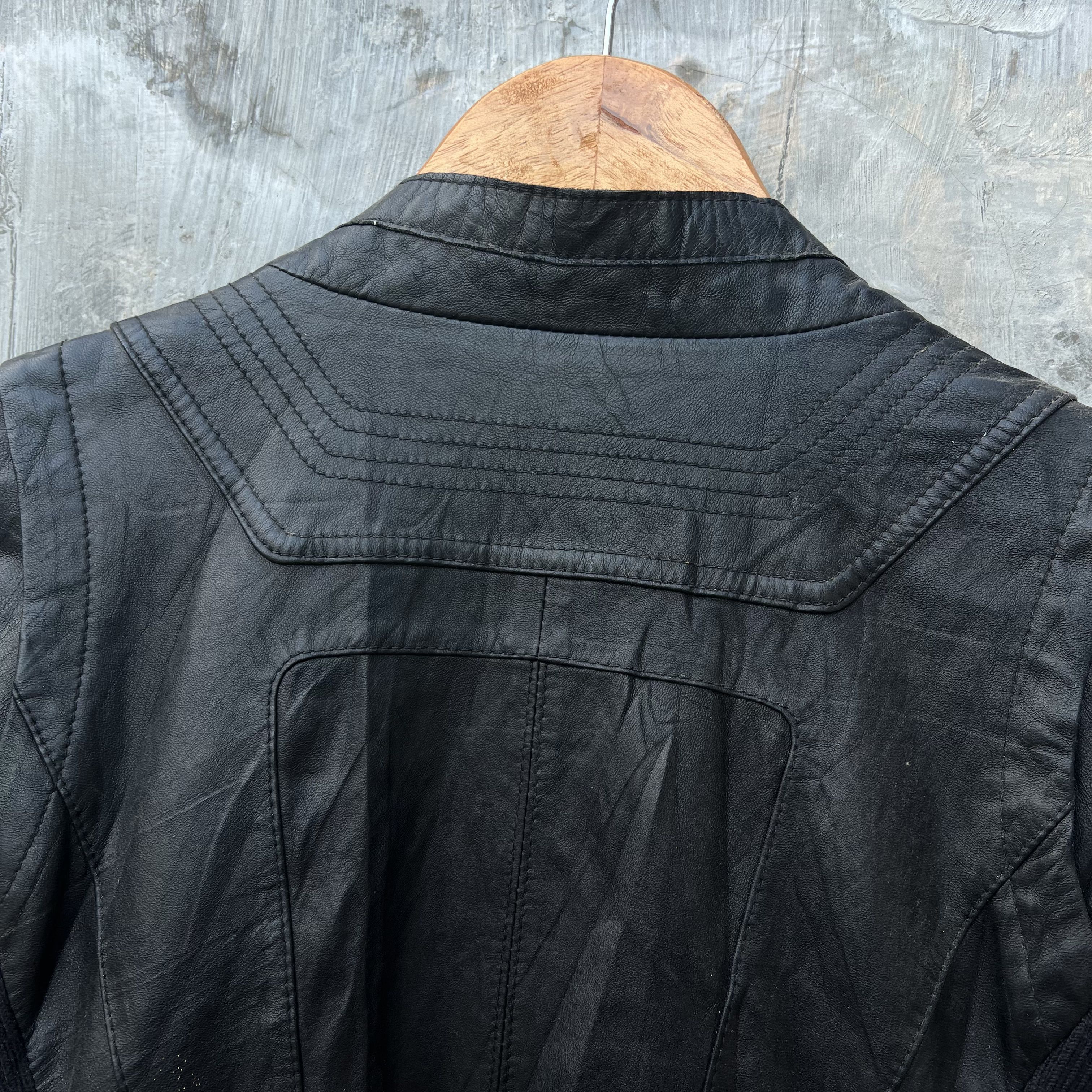Other Ramones biker jacket women Italian Lamb skin Size S / US 4 / IT 40 - 9 Thumbnail