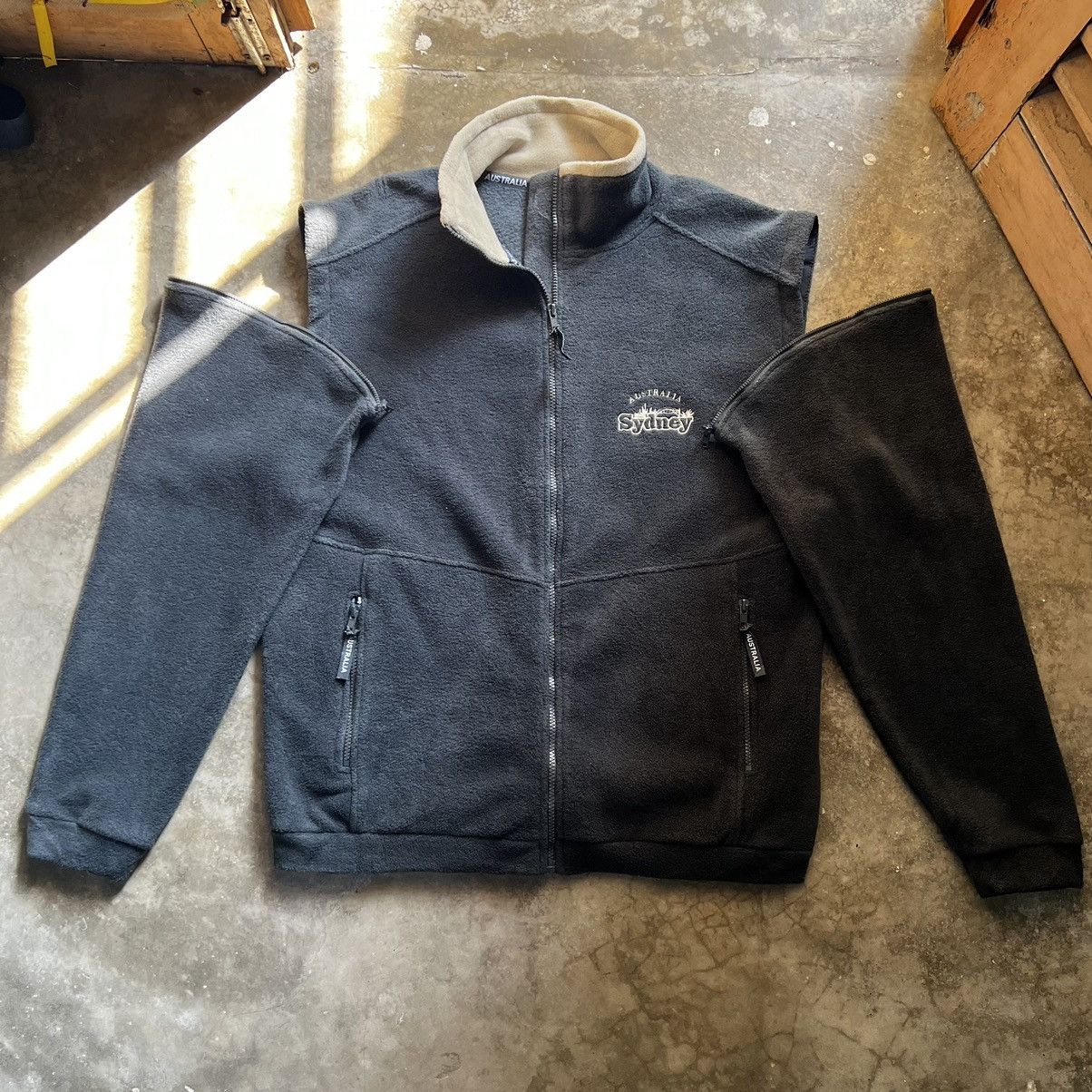Vintage 🔥 OZ Australia Removable sleeves Fleece light Jacket - L Size US M / EU 48-50 / 2 - 1 Thumbnail