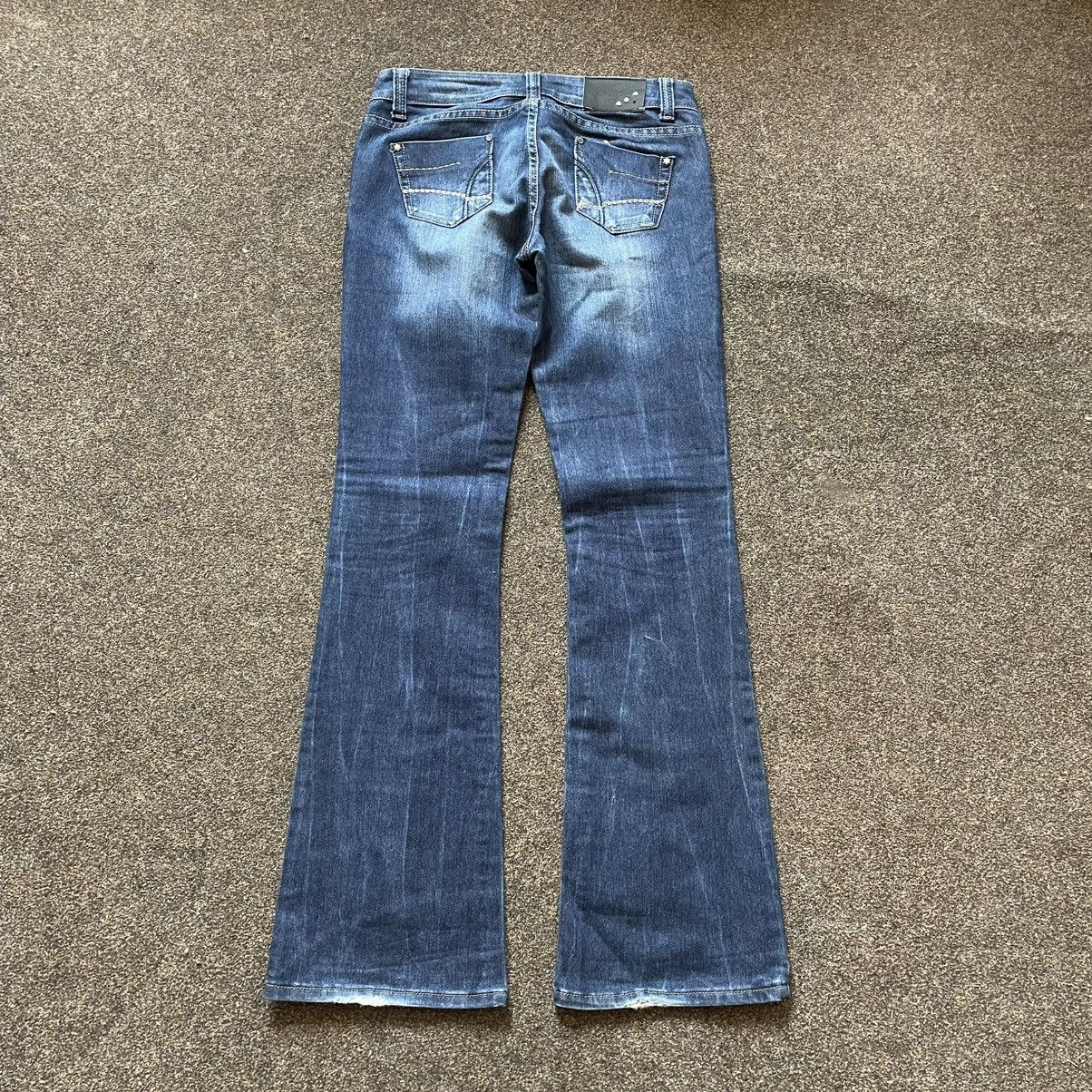 Vintage Y2K Vintage Flared Bootcut Jeans Thrashed Fade Streetwear 30 Size 30" / US 8 / IT 44 - 4 Thumbnail