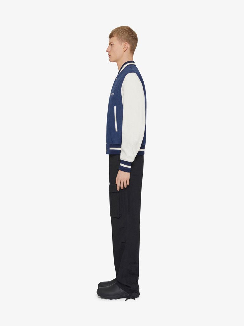 Givenchy o1n1vont0326 Varsity Jacket in Blue/White Size US M / EU 48-50 / 2 - 3 Thumbnail