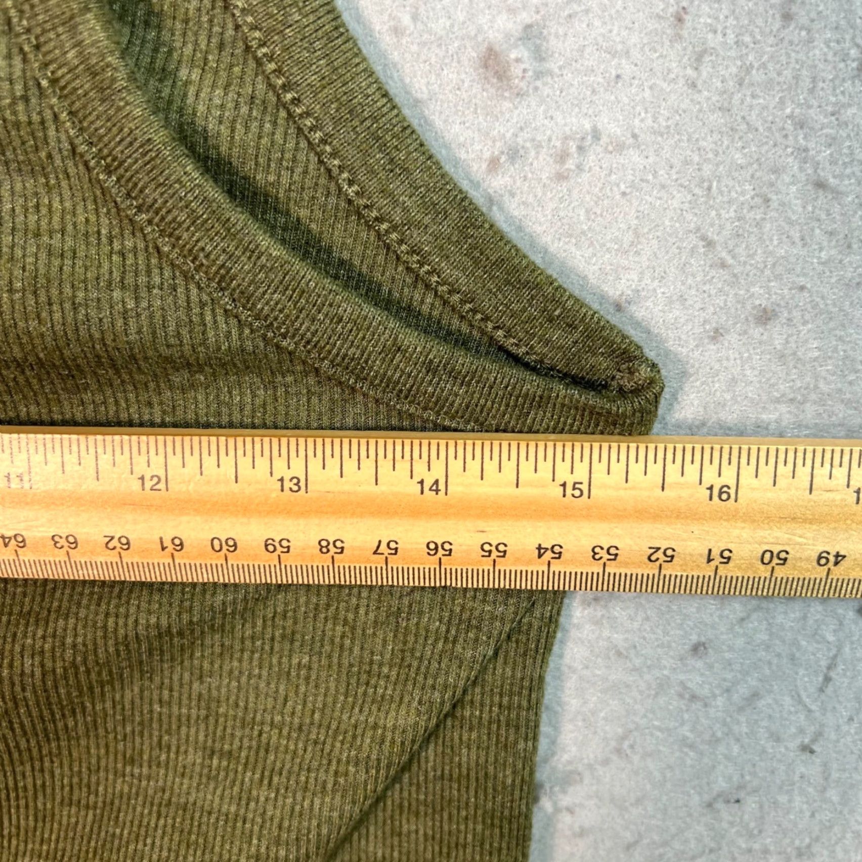 Vintage Chaser Tank Shirt Olive Green Ribbed Button-Front Large Womens Size L / US 10 / IT 46 - 5 Thumbnail