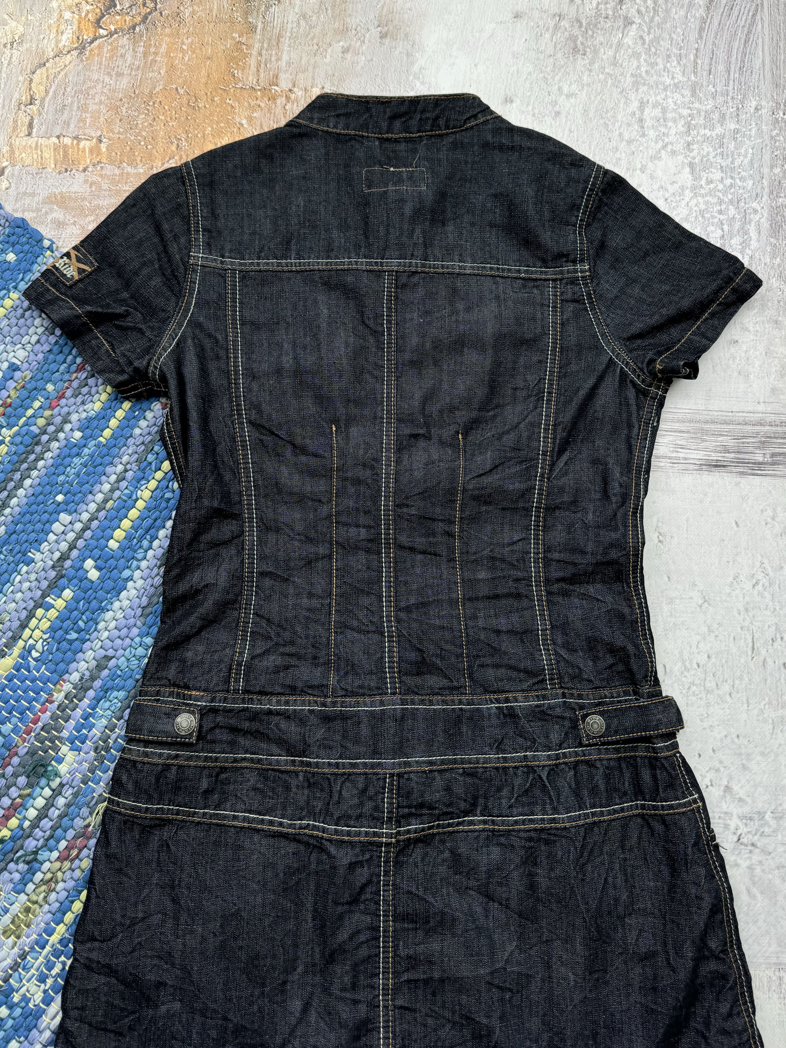Japanese Brand × Vintage Vintage Multi-Pocket Denim Dress Size S / US 4 / IT 40 - 6 Thumbnail