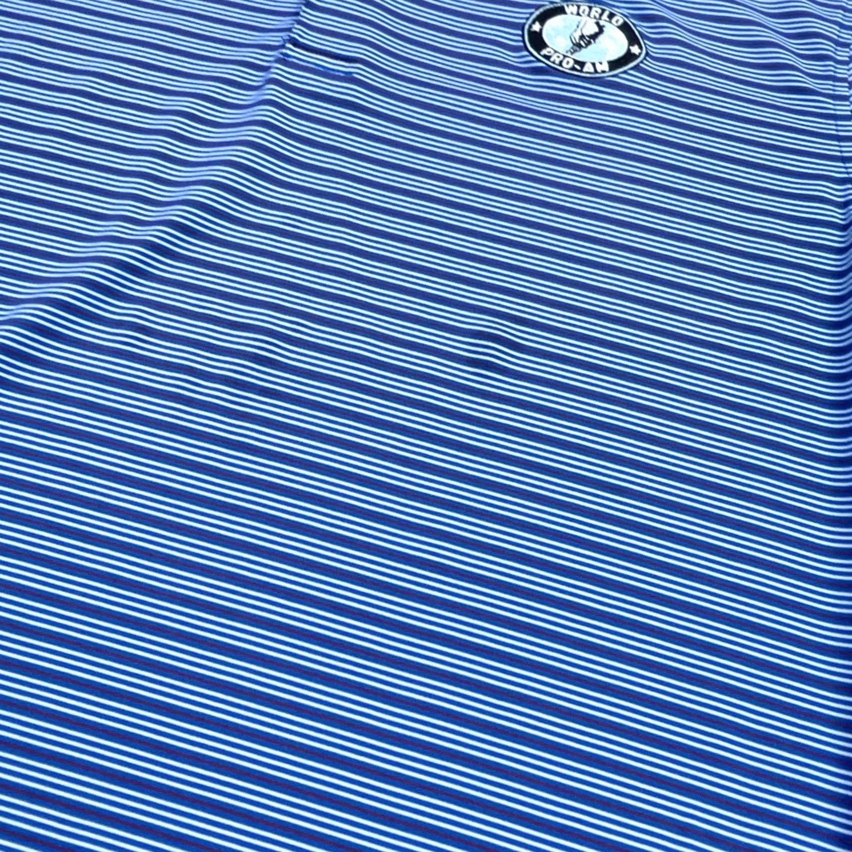 Vintage Straight Down Polo Shirt Men M Blue Striped Performance Golf Size US M / EU 48-50 / 2 - 4 Thumbnail