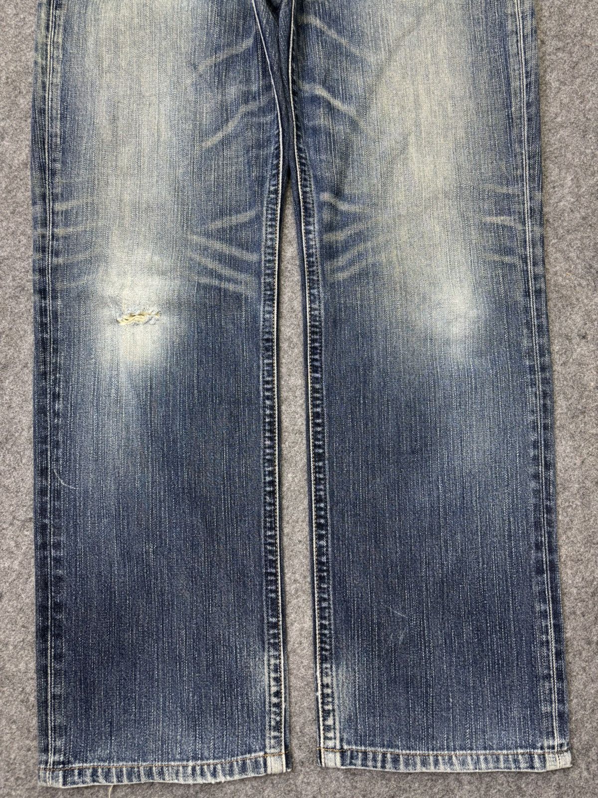Wrangler Wrangler Stonewash Distressed Denim F785 Size US 36 / EU 52 - 4 Thumbnail